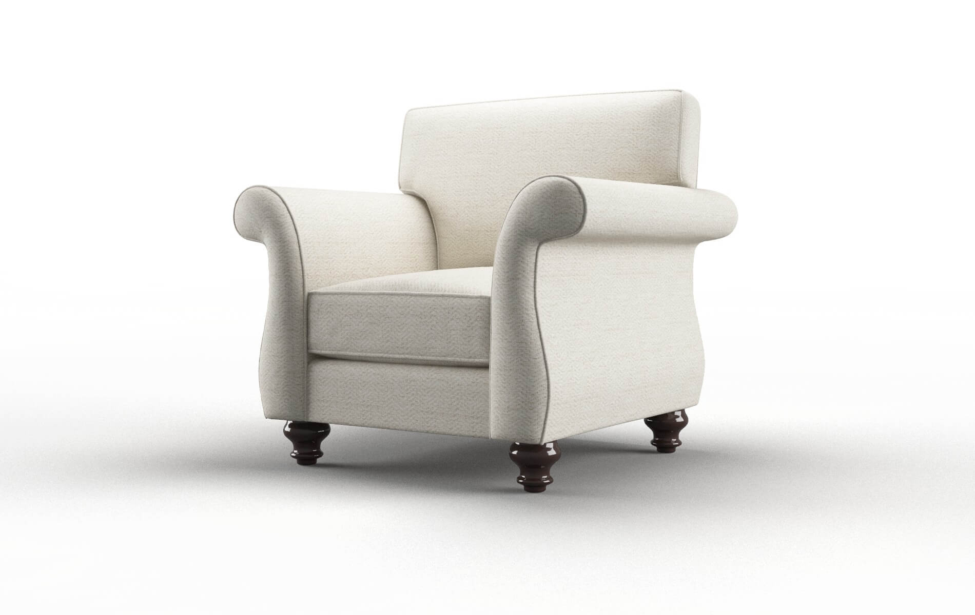 Pisa Venus Cream Chair espresso legs 4