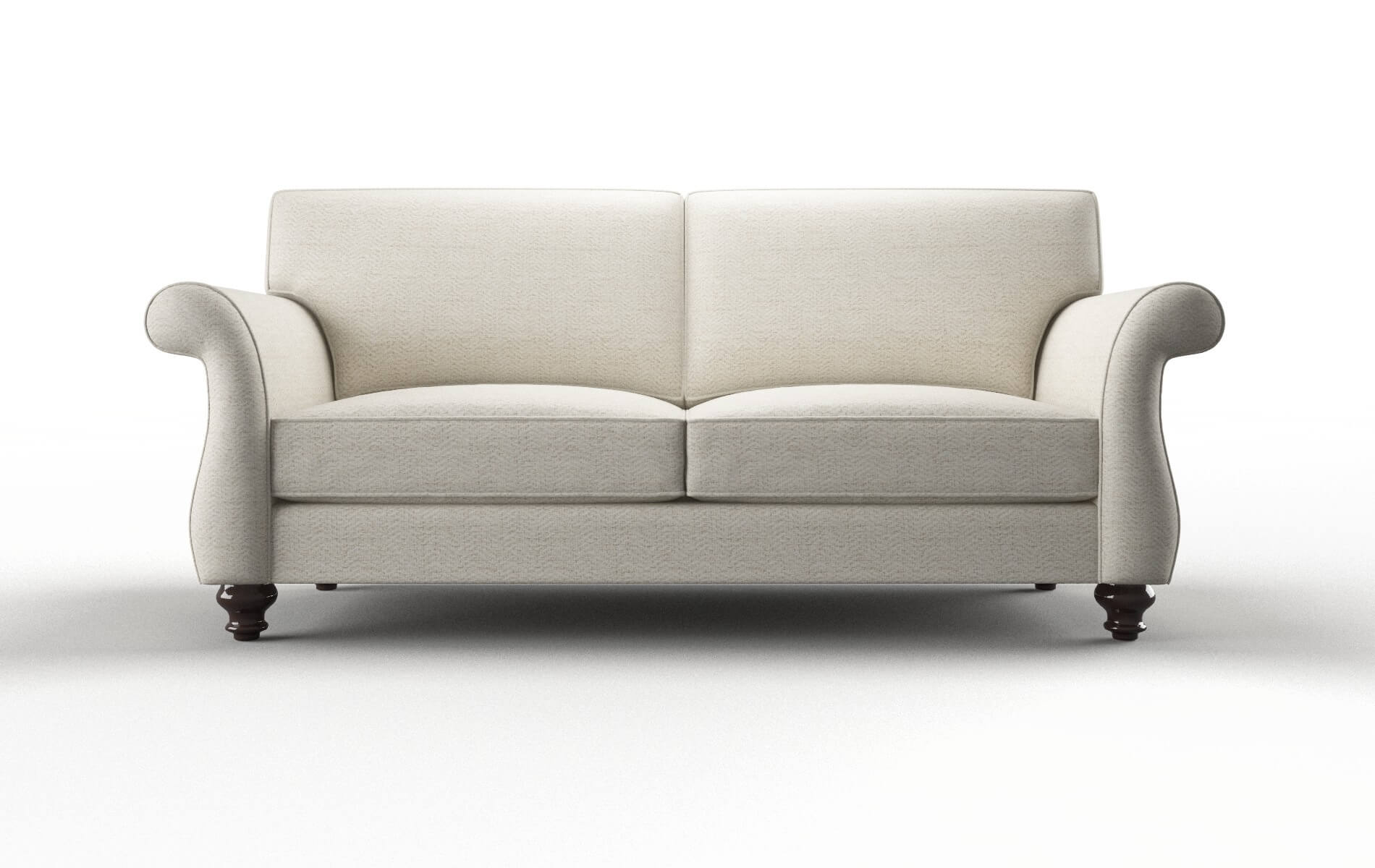 Pisa Venus Cream Sofa espresso legs 1