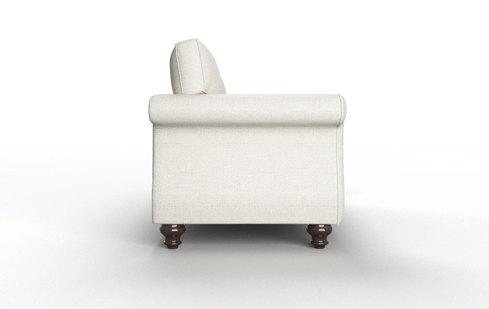 Pisa Venus Cream Sofa espresso legs 3