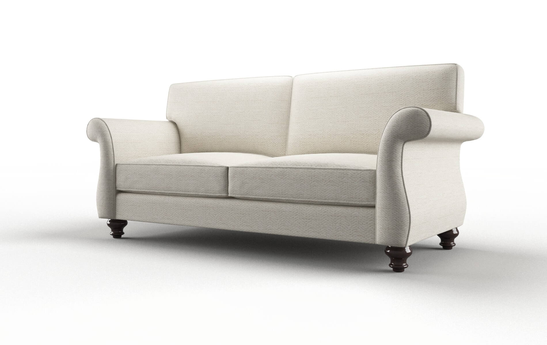 Pisa Venus Cream Sofa espresso legs 4