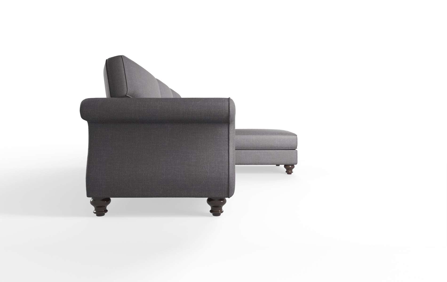 Pisa Venus Onyx Panel espresso legs 3