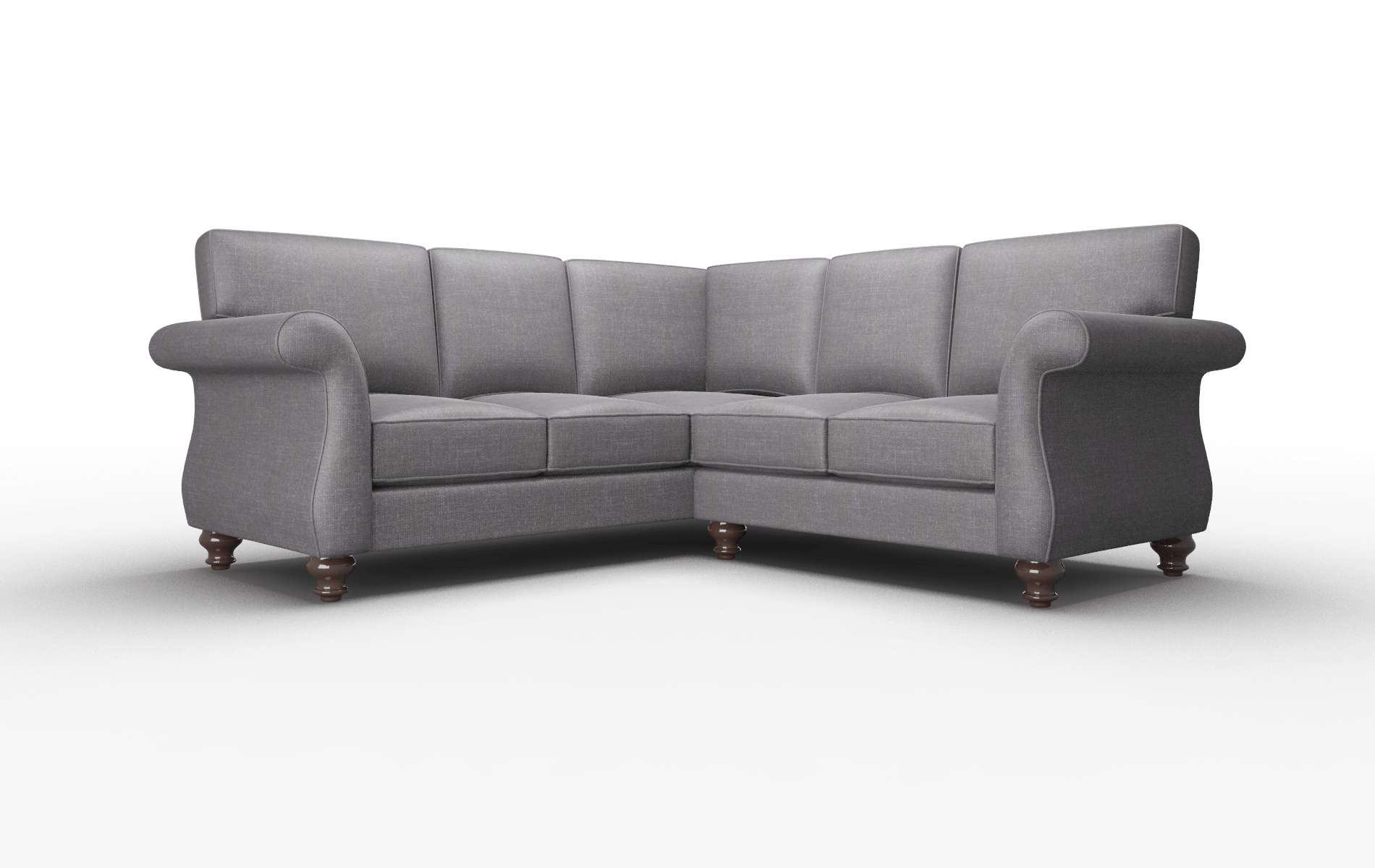 Pisa Venus Onyx Sectional espresso legs 1