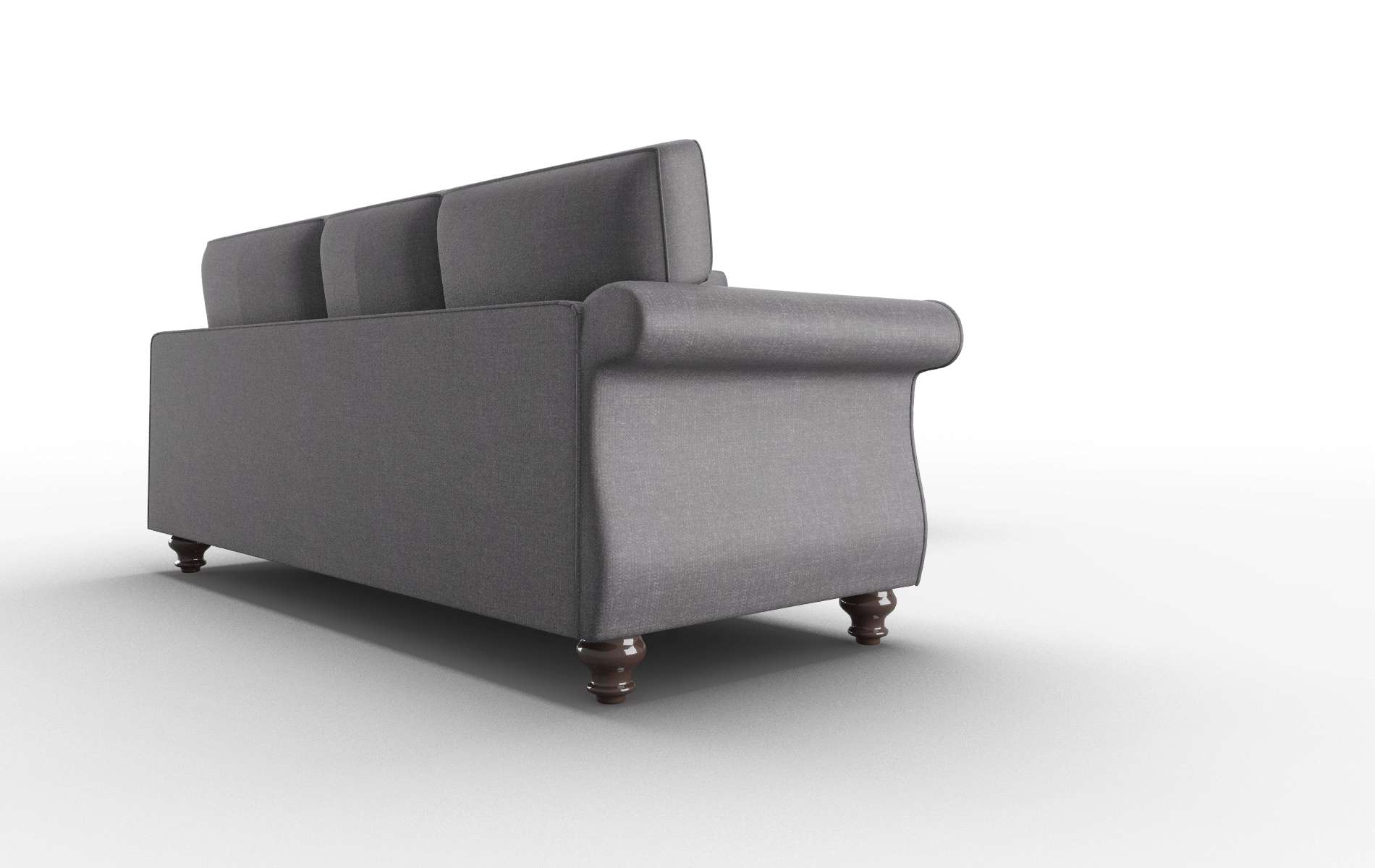 Pisa Venus Onyx Sectional espresso legs 3