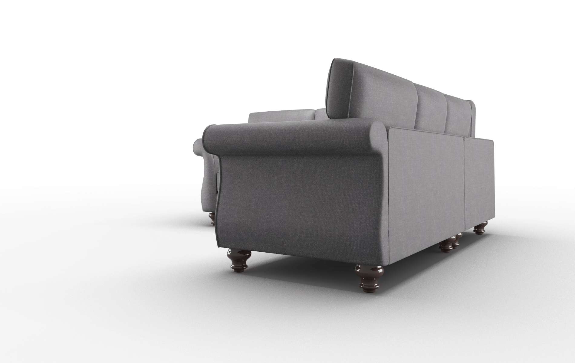 Pisa Venus Onyx Sectional espresso legs 4