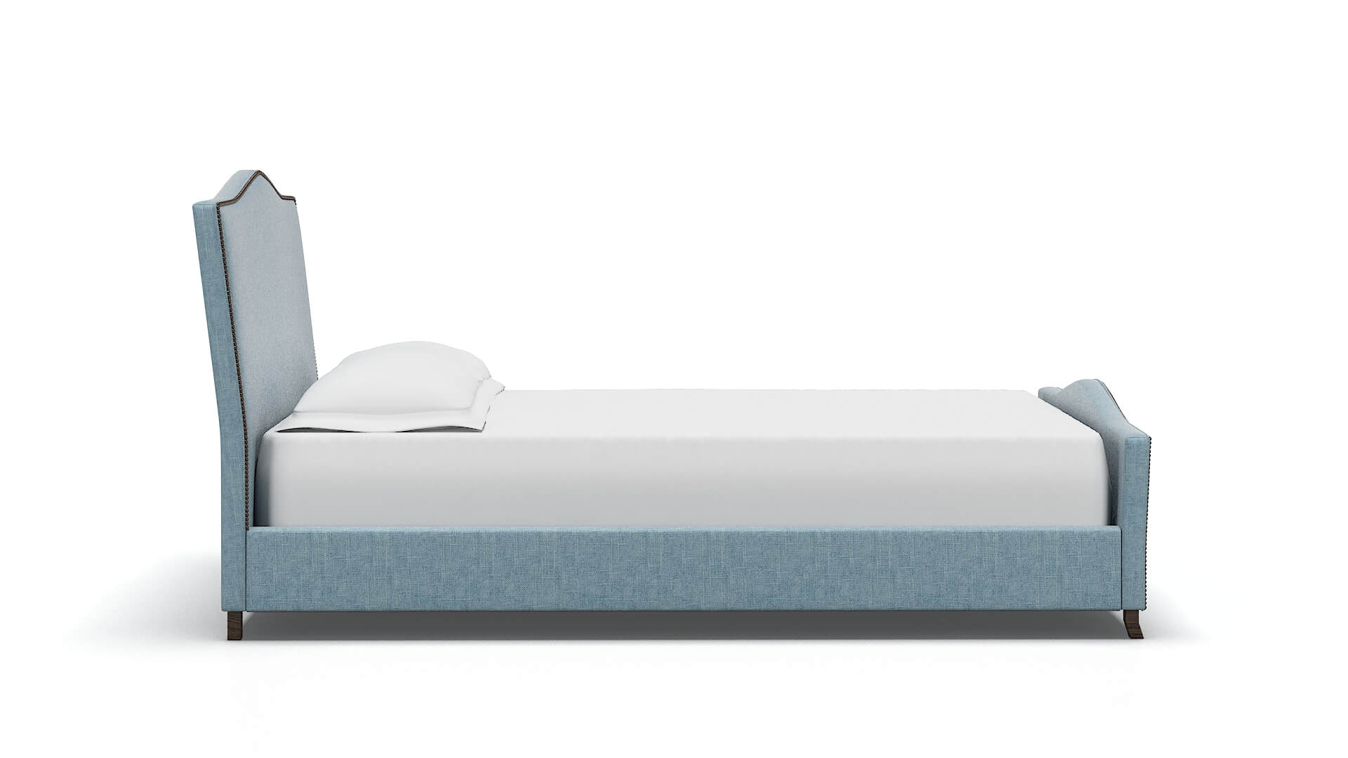 Prato Atlas Turquoise Bed espresso legs 3