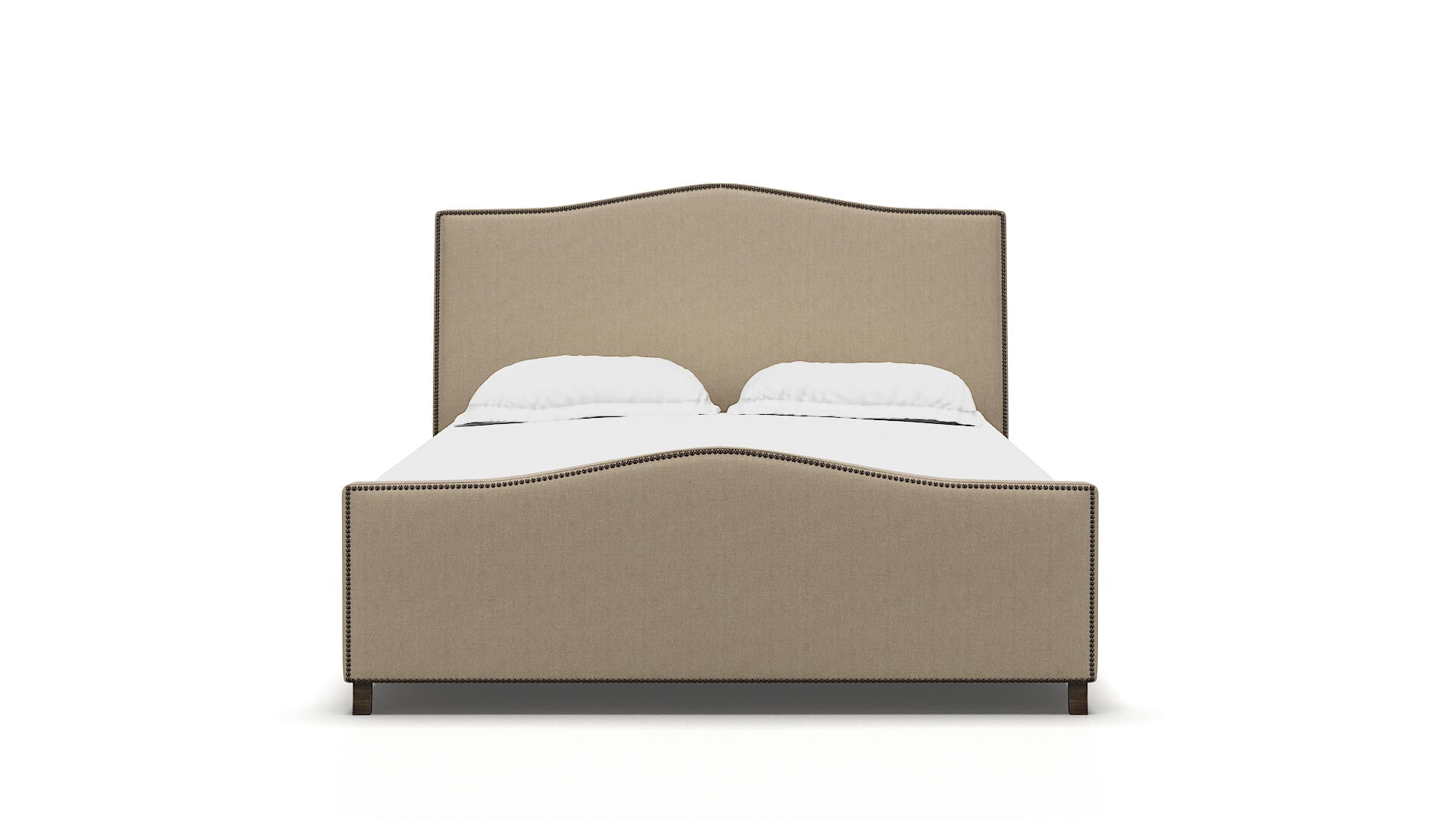 Prato Avenger Burlap Bed espresso legs 1