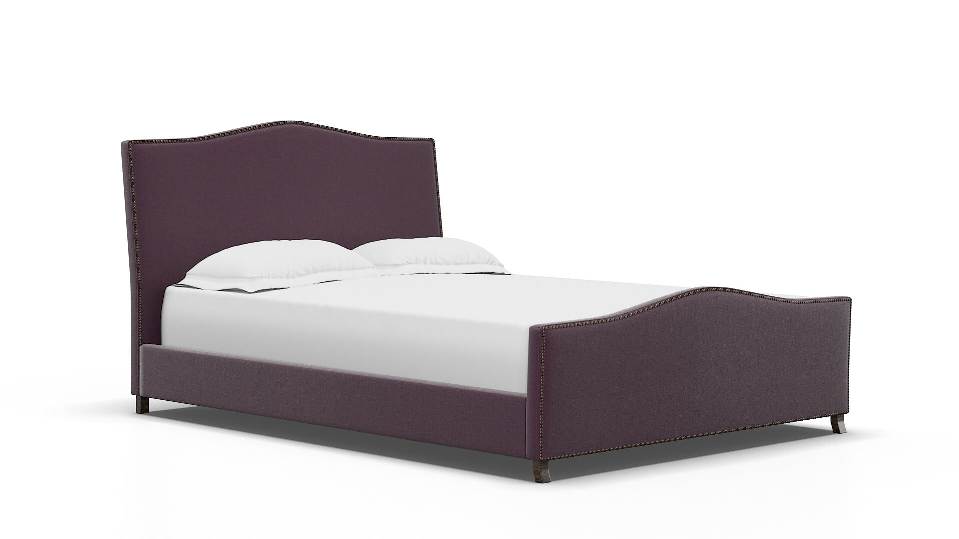 Prato Bella Aubergine Bed espresso legs 2