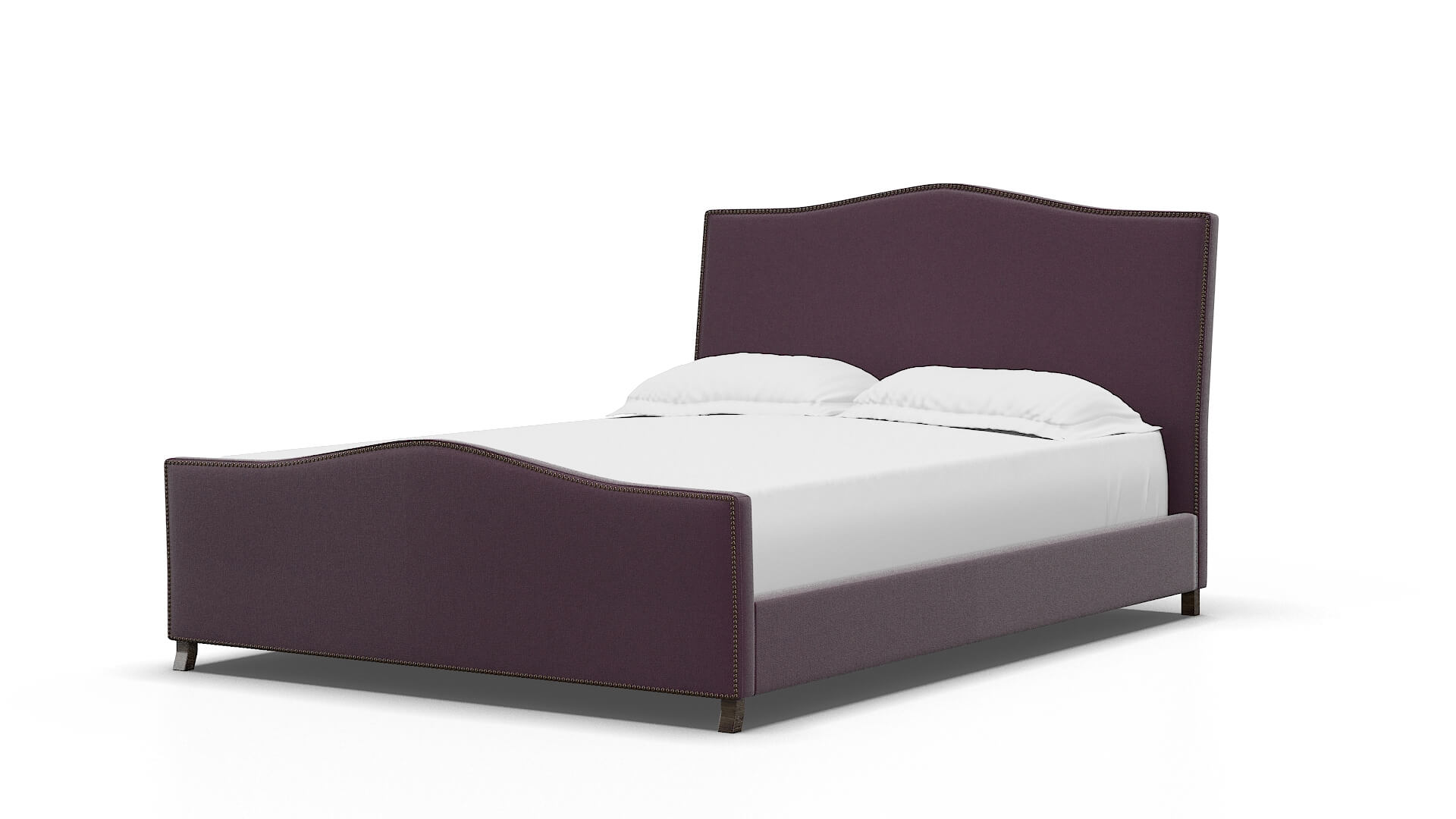 Prato Bella Aubergine Bed espresso legs 5