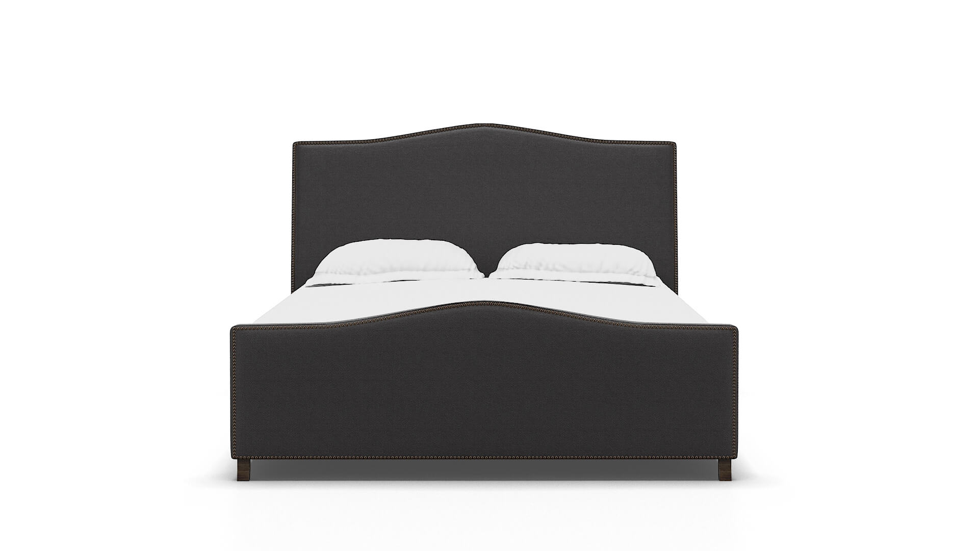 Prato Catalina Charcoal Bed espresso legs 1