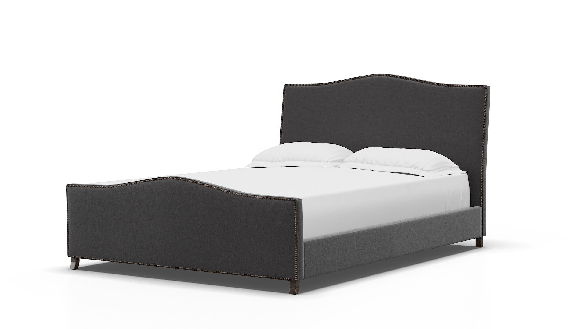 Prato Catalina Charcoal Bed espresso legs 5