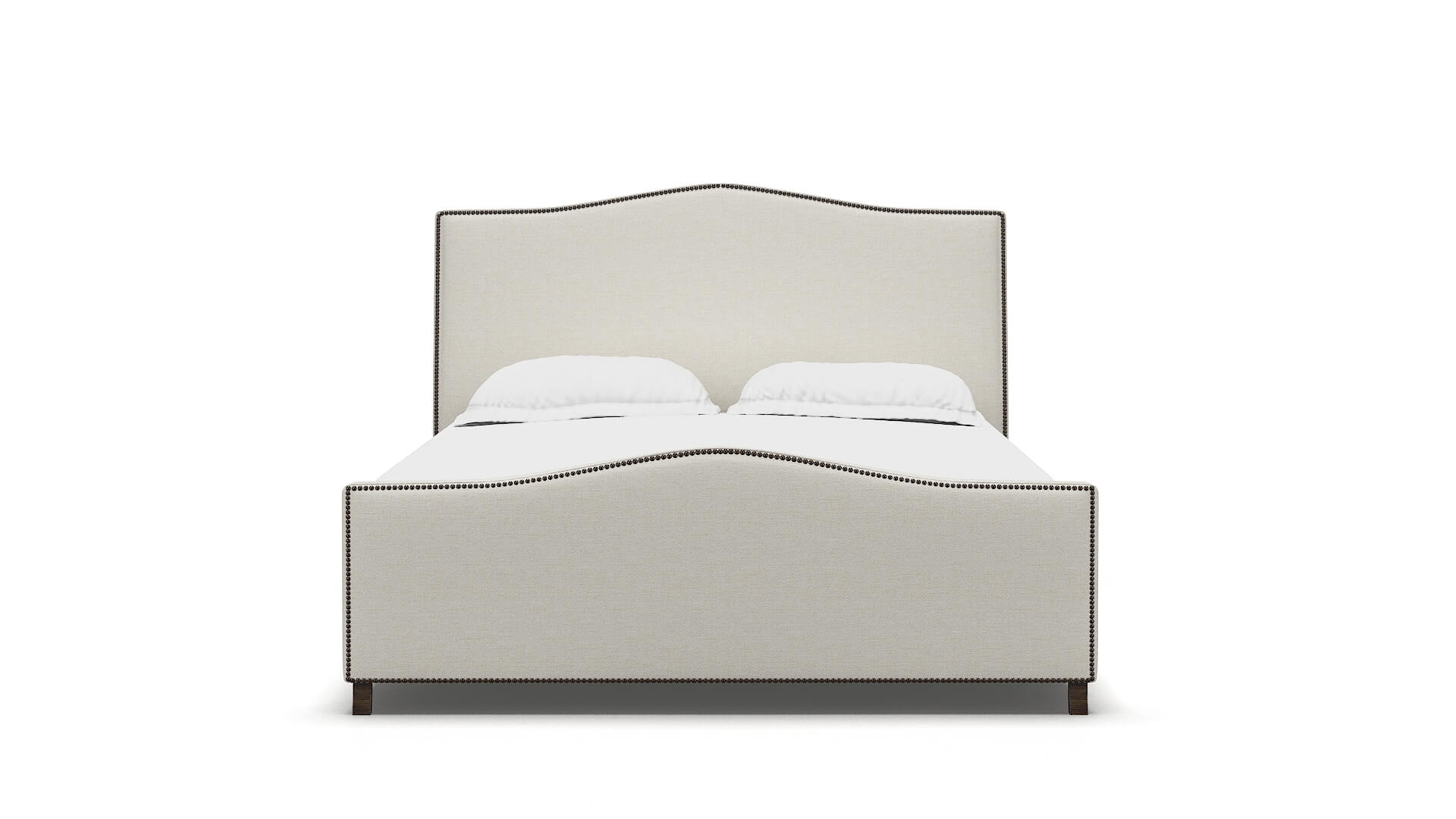 Prato Catalina Ivory Bed espresso legs 1