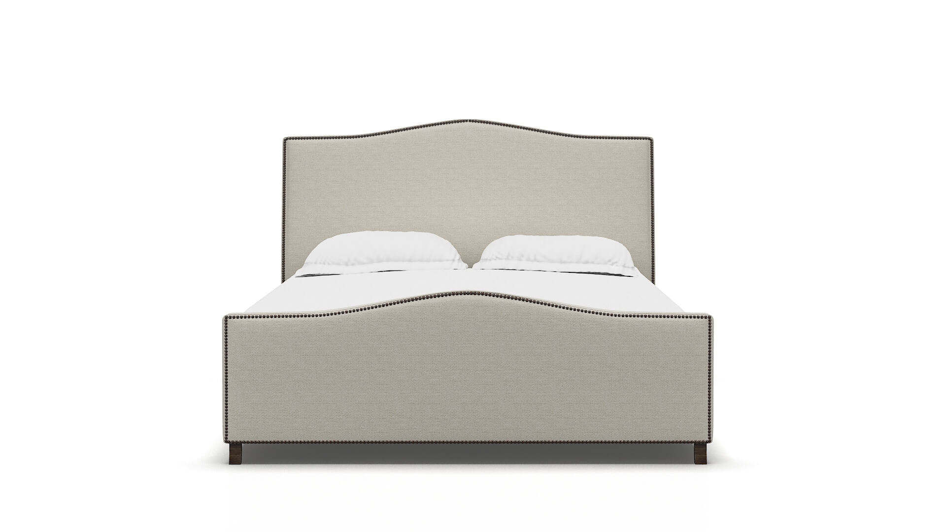 Prato Catalina Linen Bed espresso legs 1