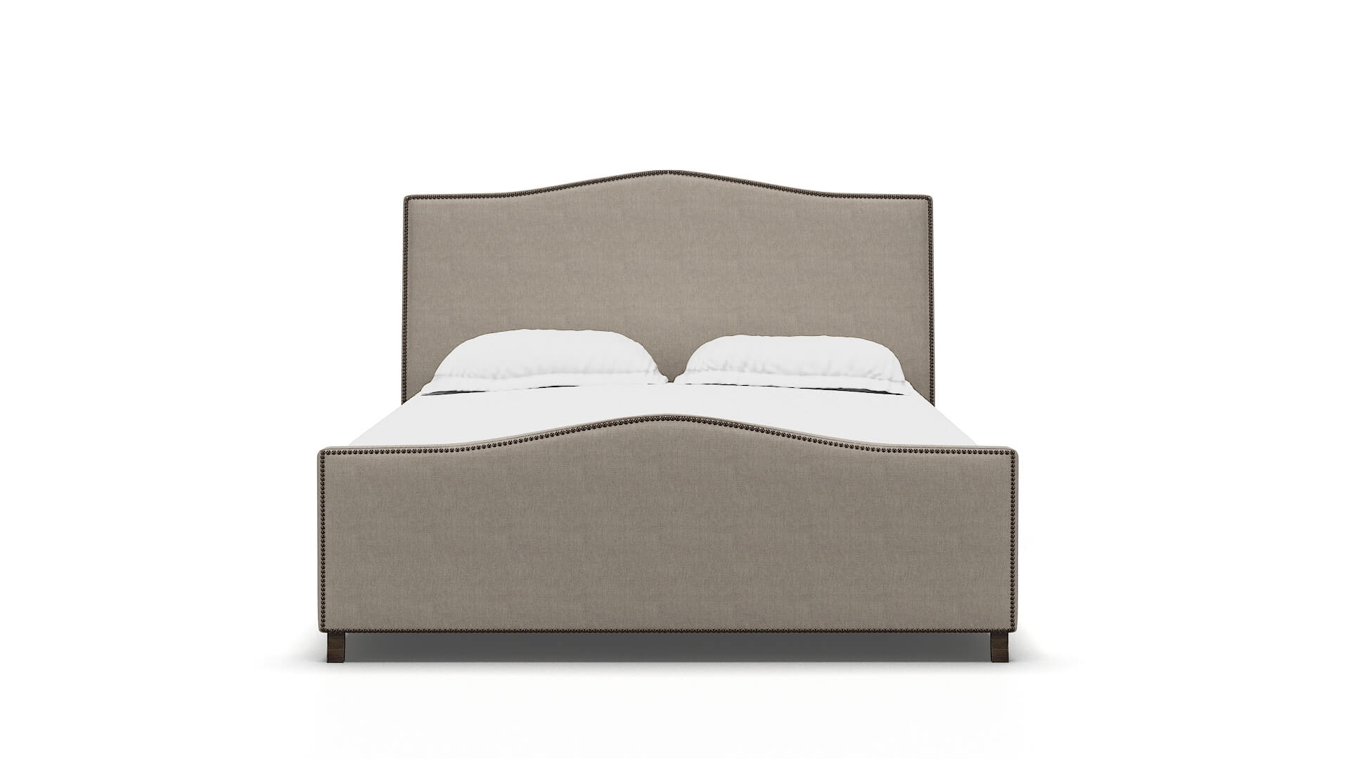 Prato Derby Linen Bed espresso legs 1