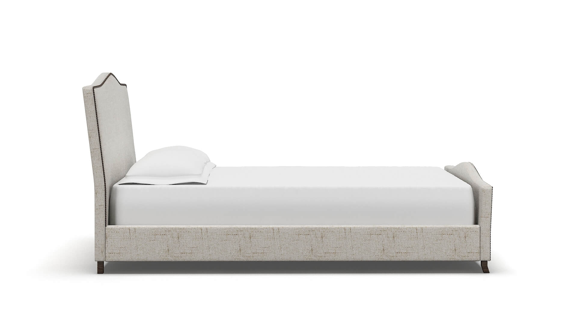 Prato Derby Taupe Bed espresso legs 3