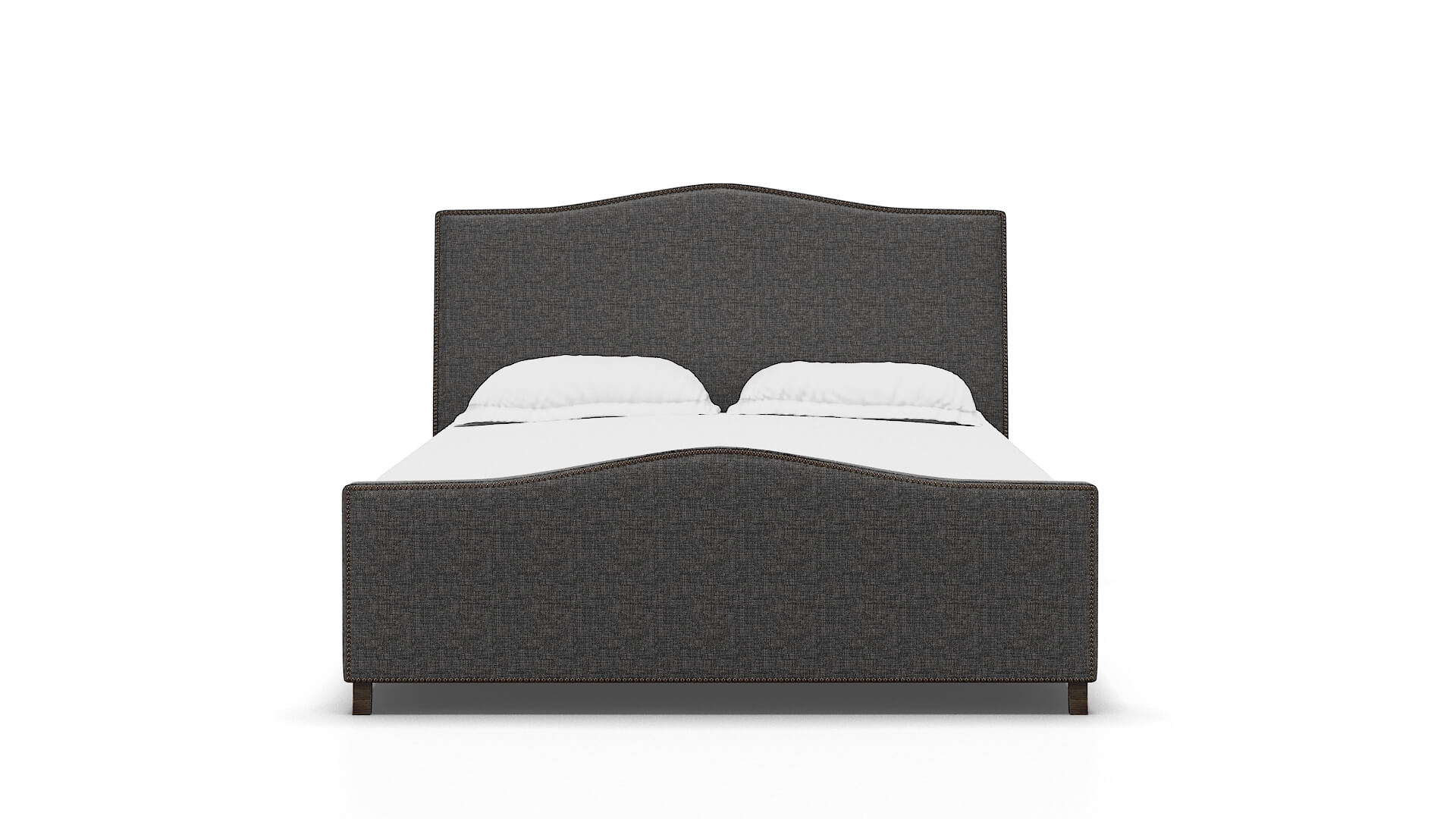 Prato Insight Charcoal Bed espresso legs 1