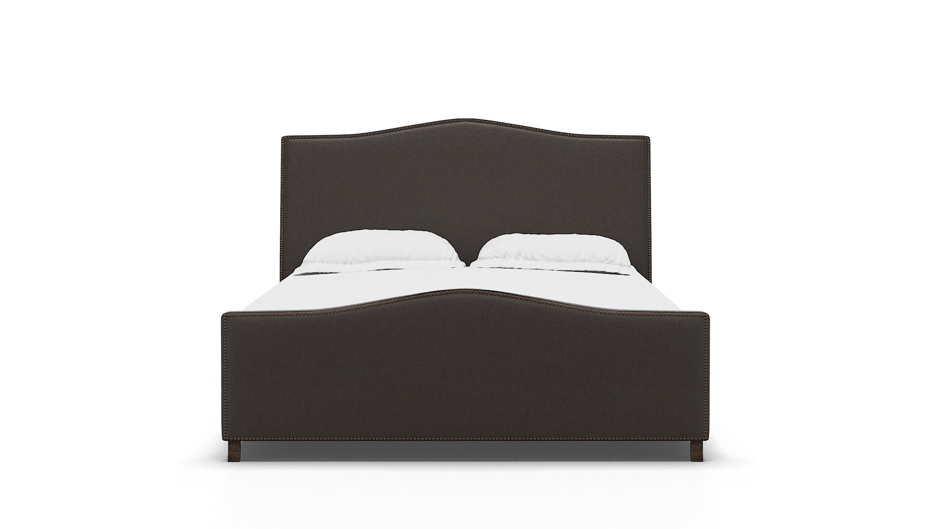 Prato Naples Graphite Bed espresso legs 1