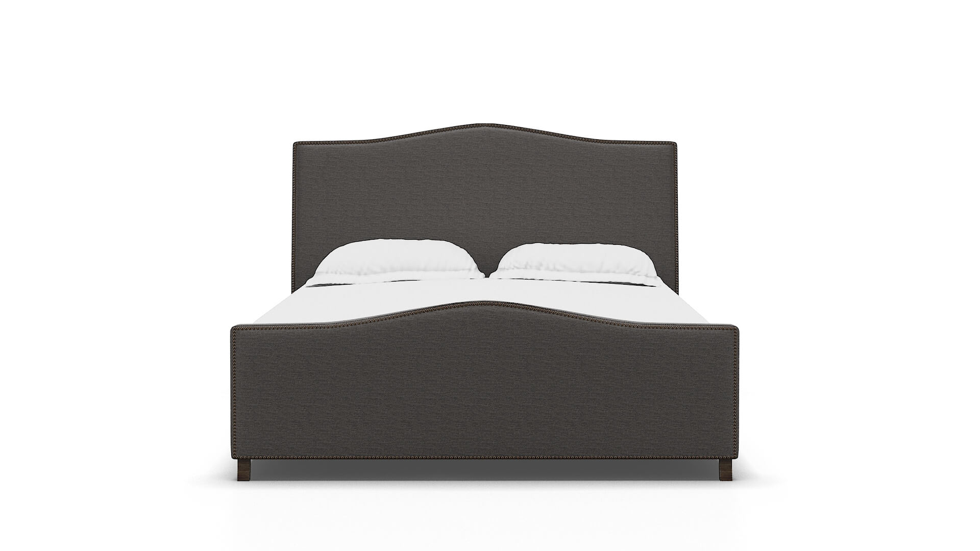 Prato Oscar Charcoal Bed espresso legs 1