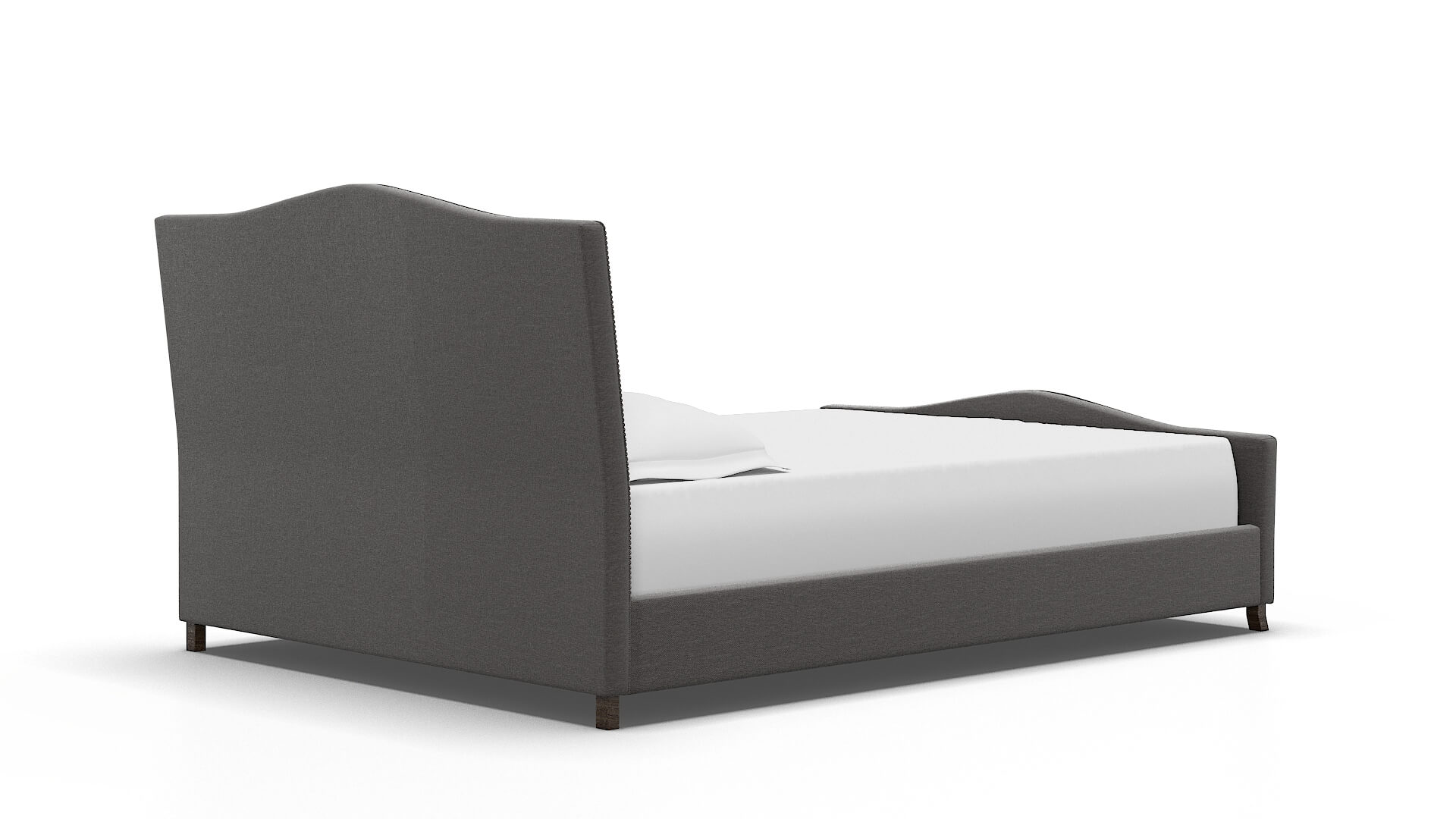 Prato Oscar Grey Bed espresso legs 4