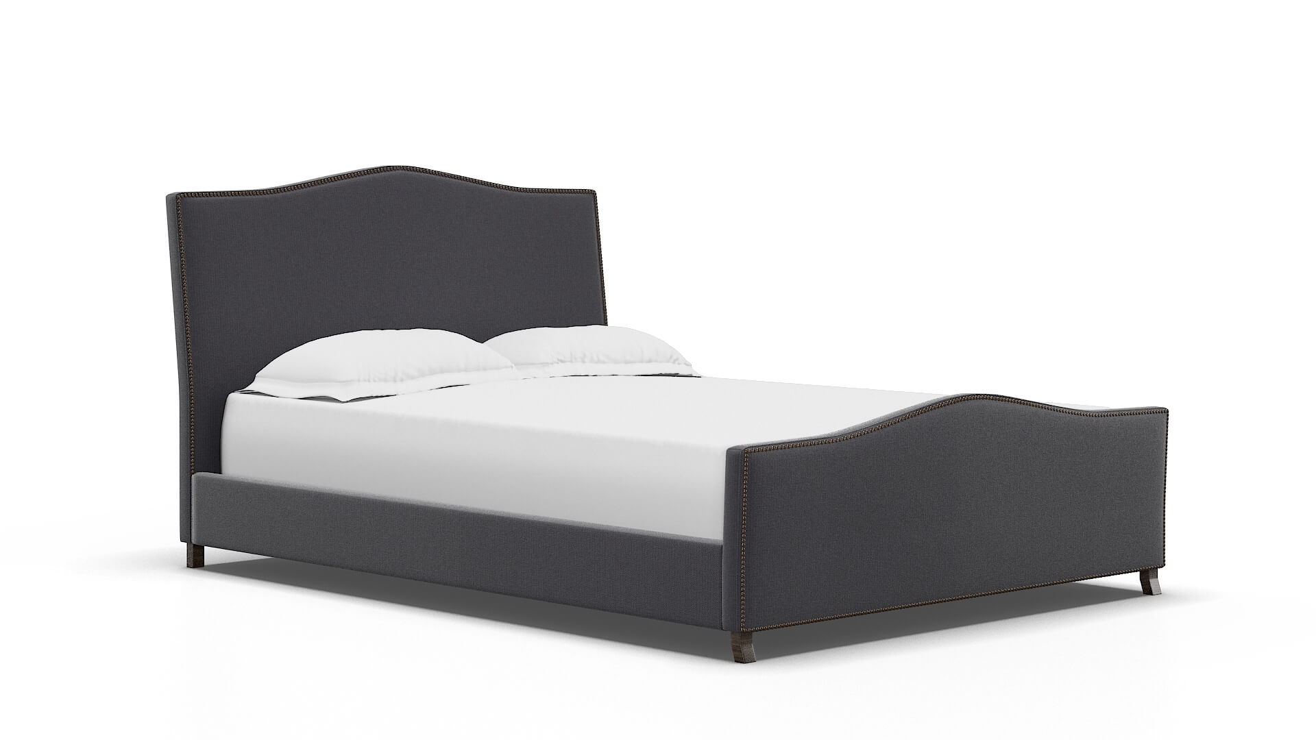 Prato Parker Charcoal Bed espresso legs 2