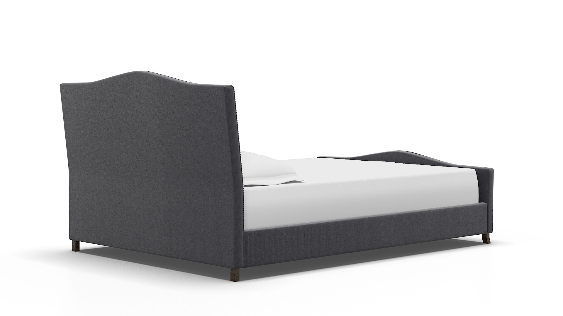 Prato Parker Charcoal Bed espresso legs 4
