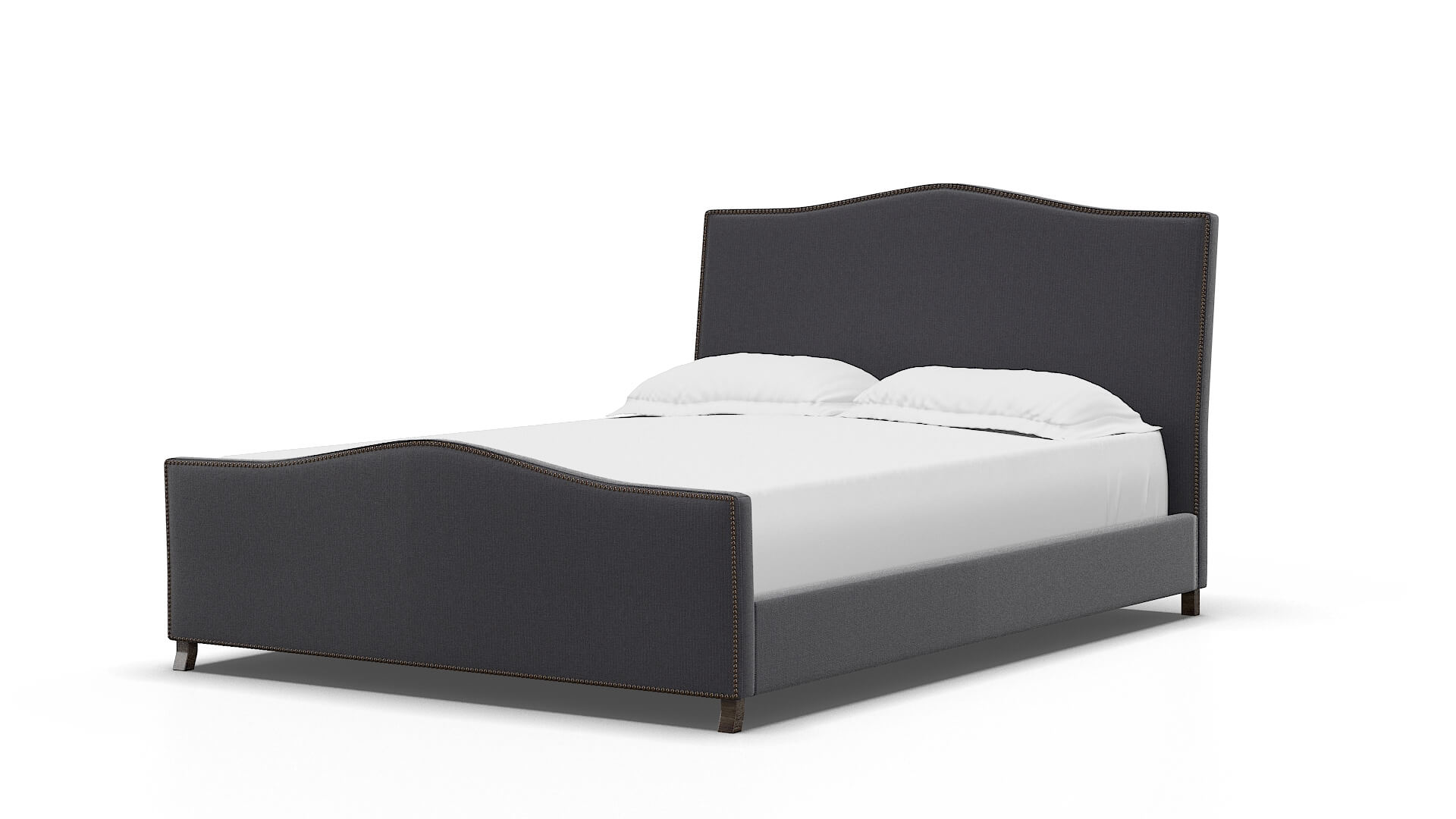 Prato Parker Charcoal Bed espresso legs 5