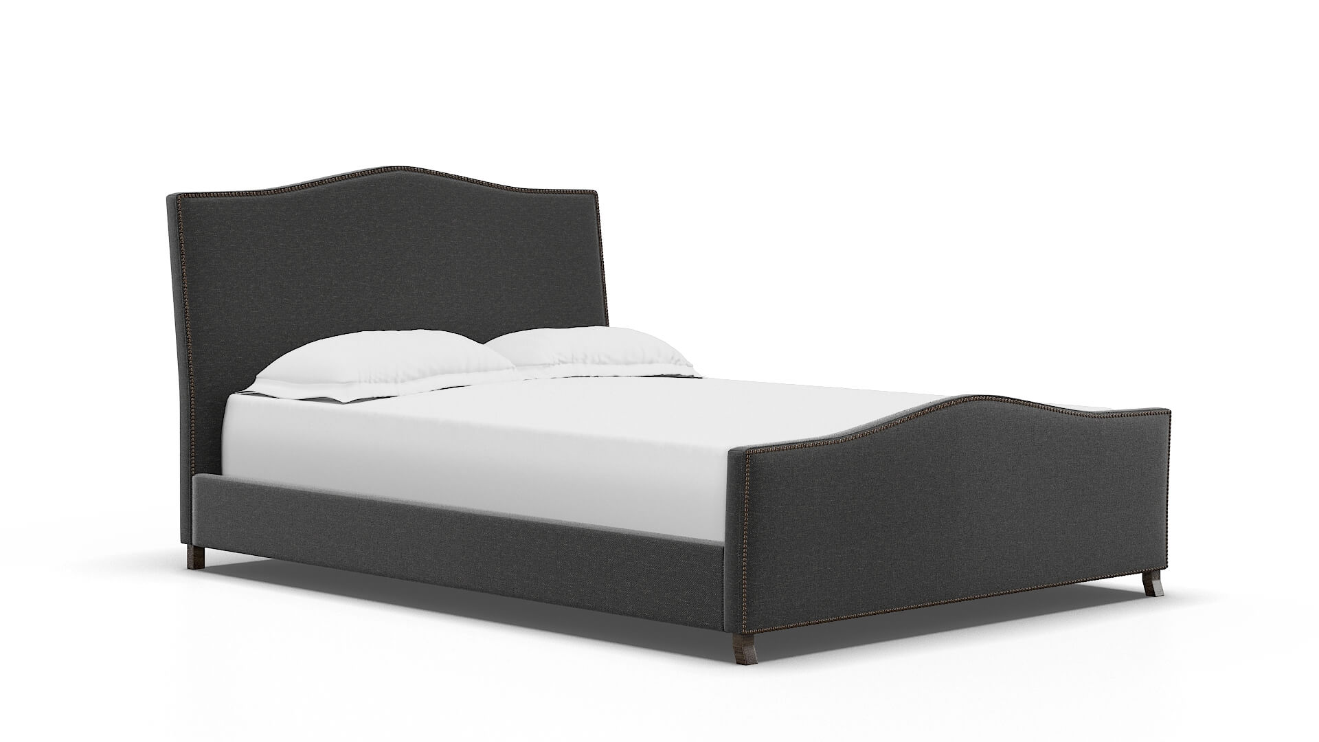 Prato Phoenix Charcoal Bed espresso legs 2