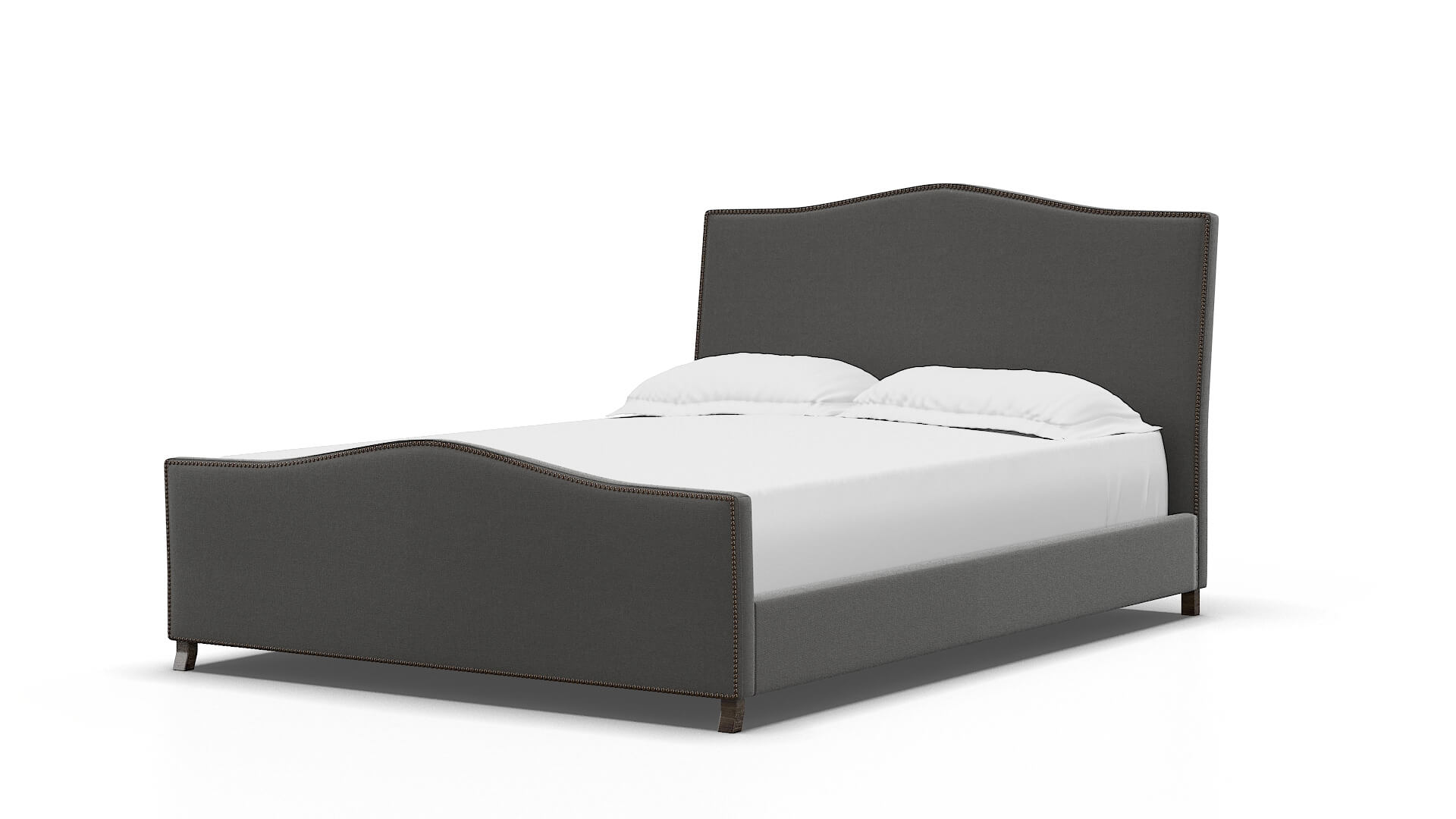 Prato Rocket Charcoal Bed espresso legs 5