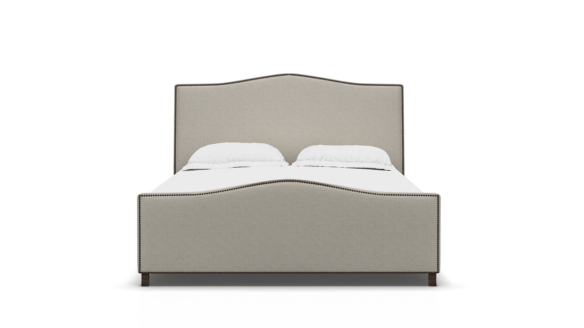 Prato Sasha Linen Bed espresso legs 1