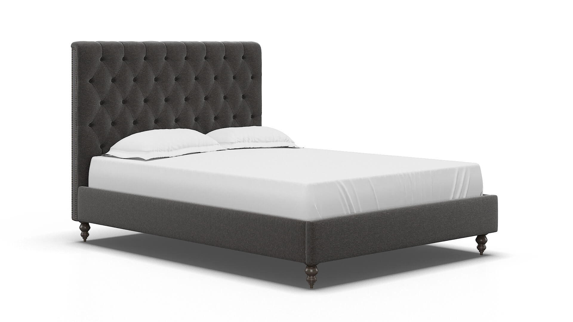 Remy Avenger Denim Bed espresso legs 2