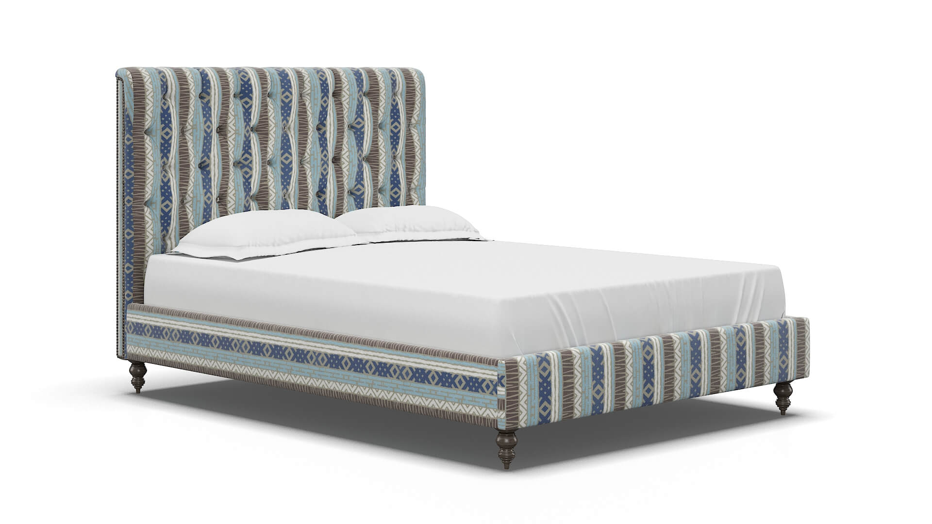Remy Bodhi Indigo Bed espresso legs 2