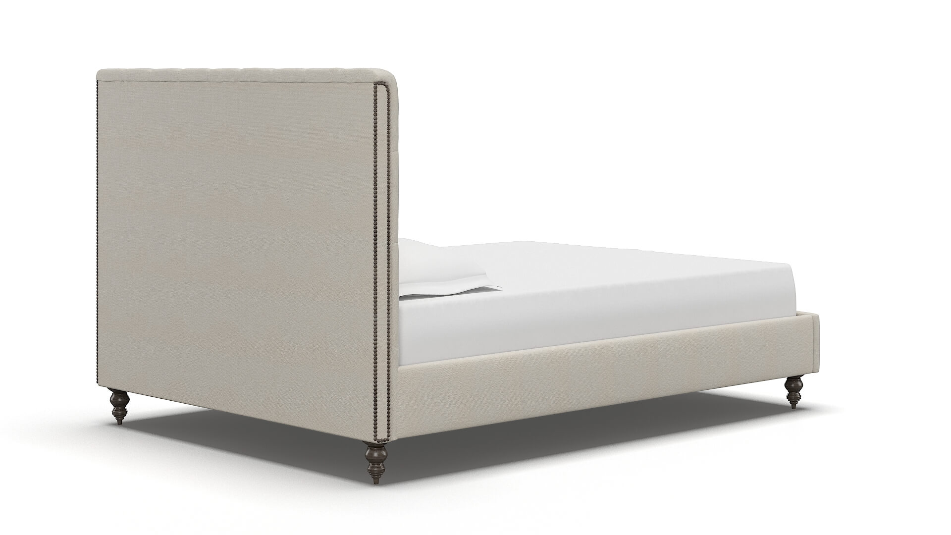 Remy Bungalow Ivory Bed espresso legs 4