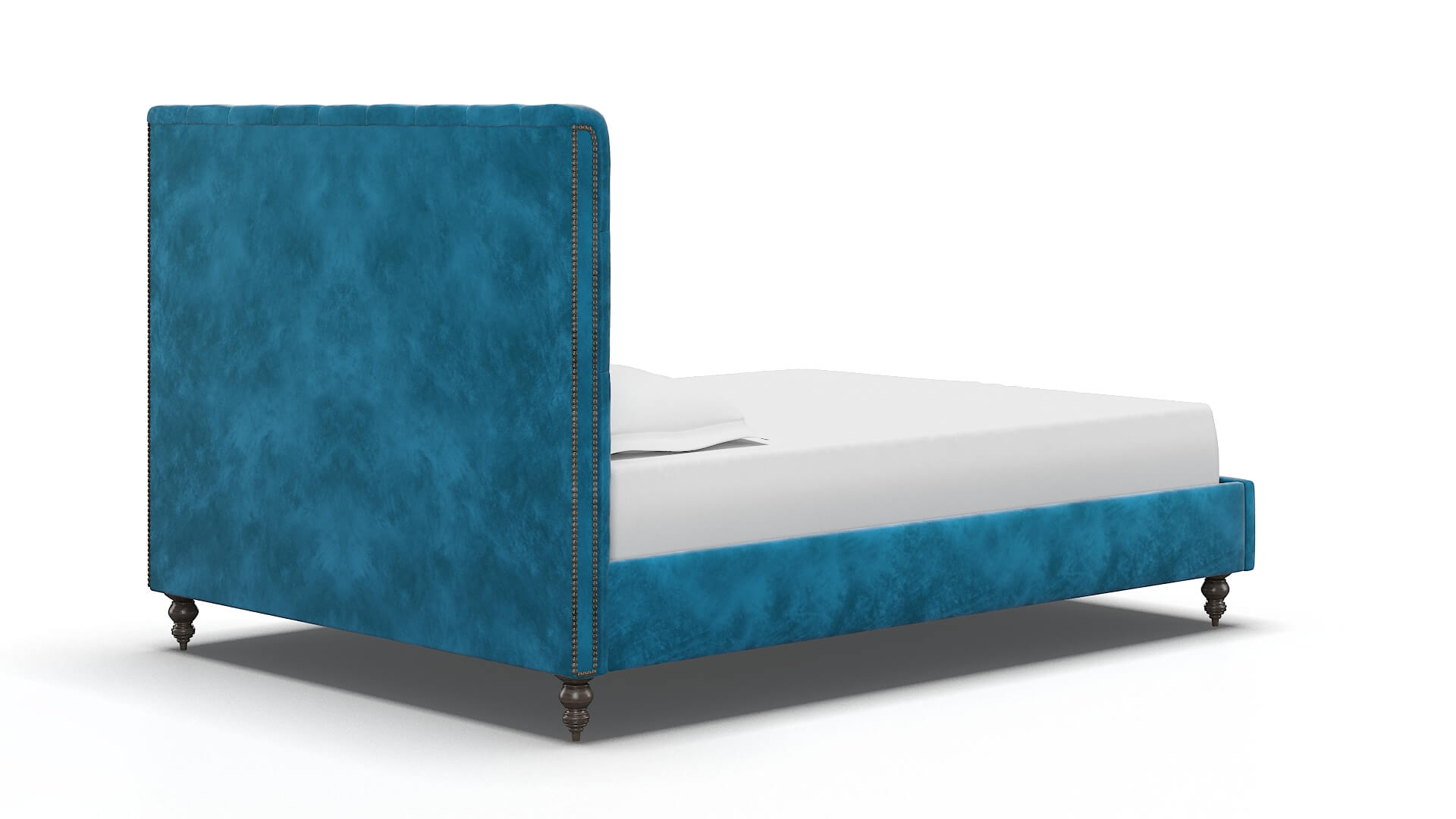 Remy Buzz Teal Bed espresso legs 4