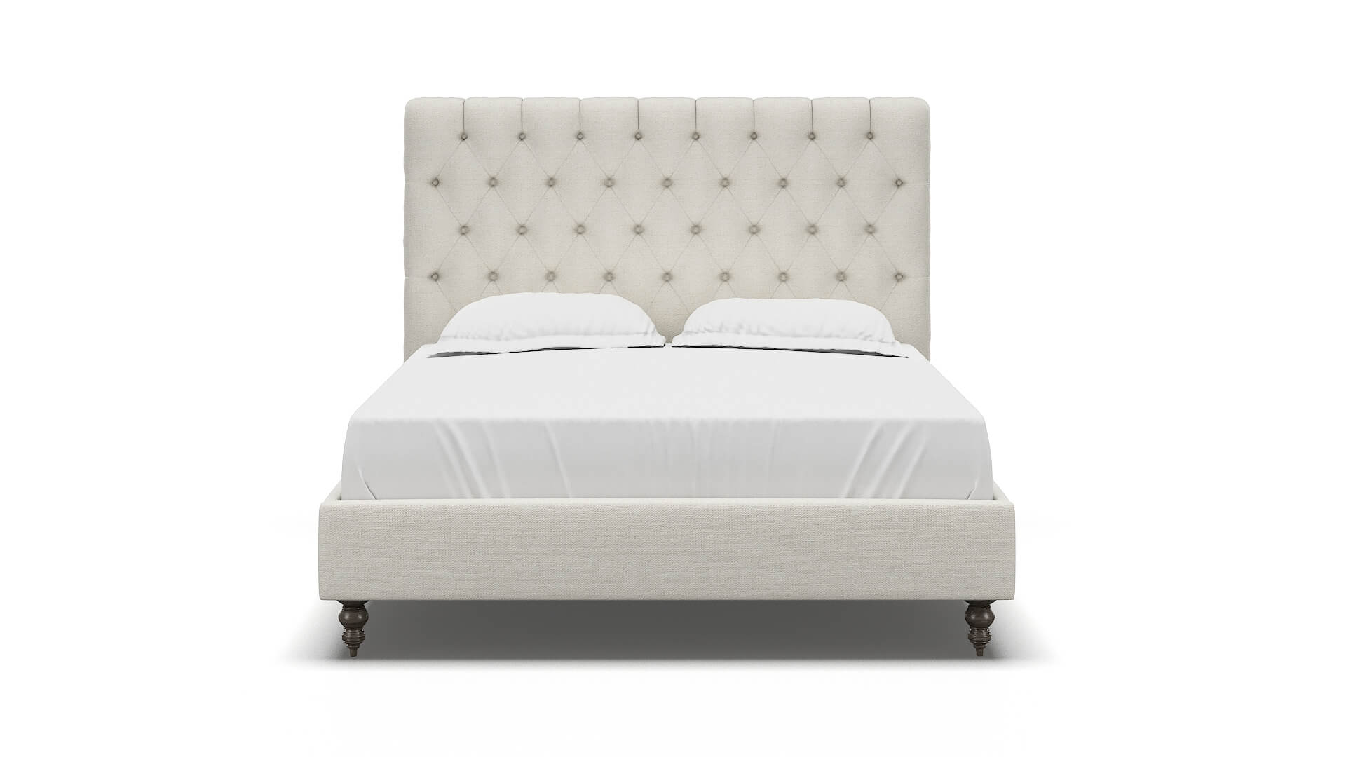 Remy Catalina Ivory Bed espresso legs 1