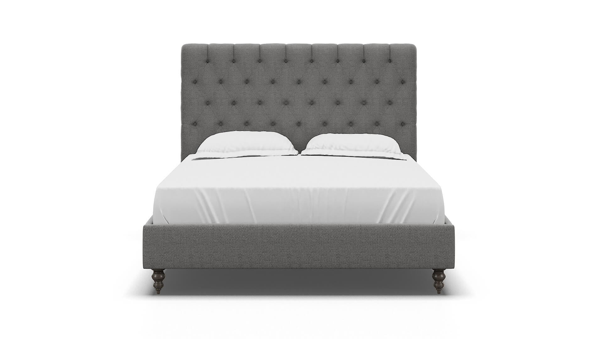 Remy Catalina Steel Bed espresso legs 1