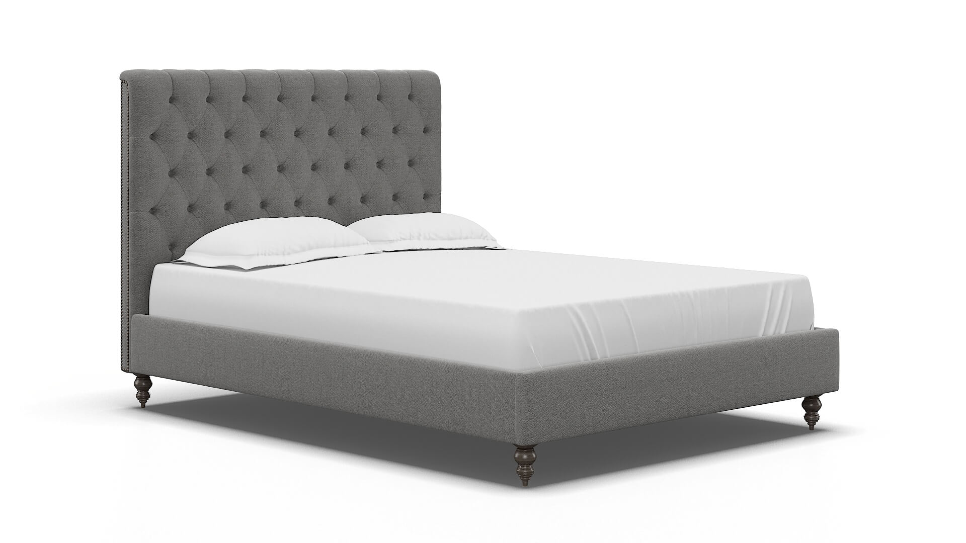 Remy Catalina Steel Bed espresso legs 2