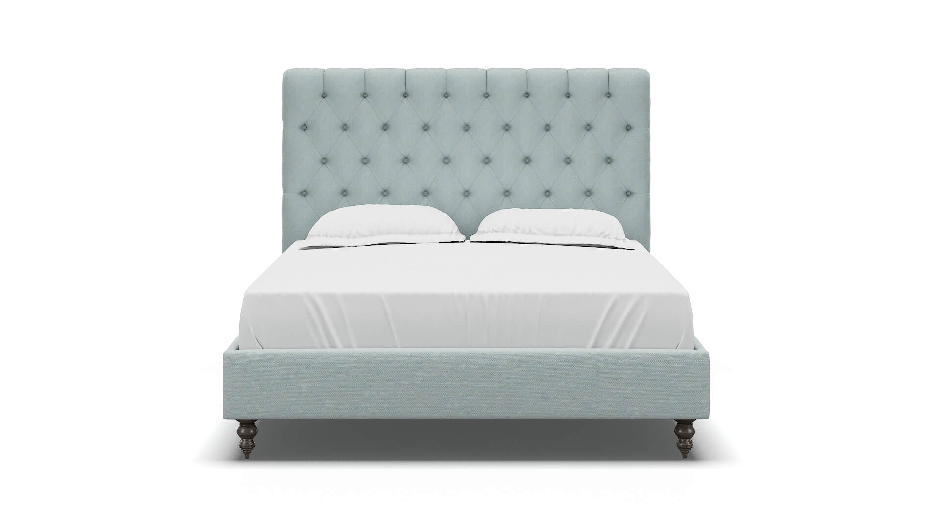Remy Clyde Cornflower Bed espresso legs 1