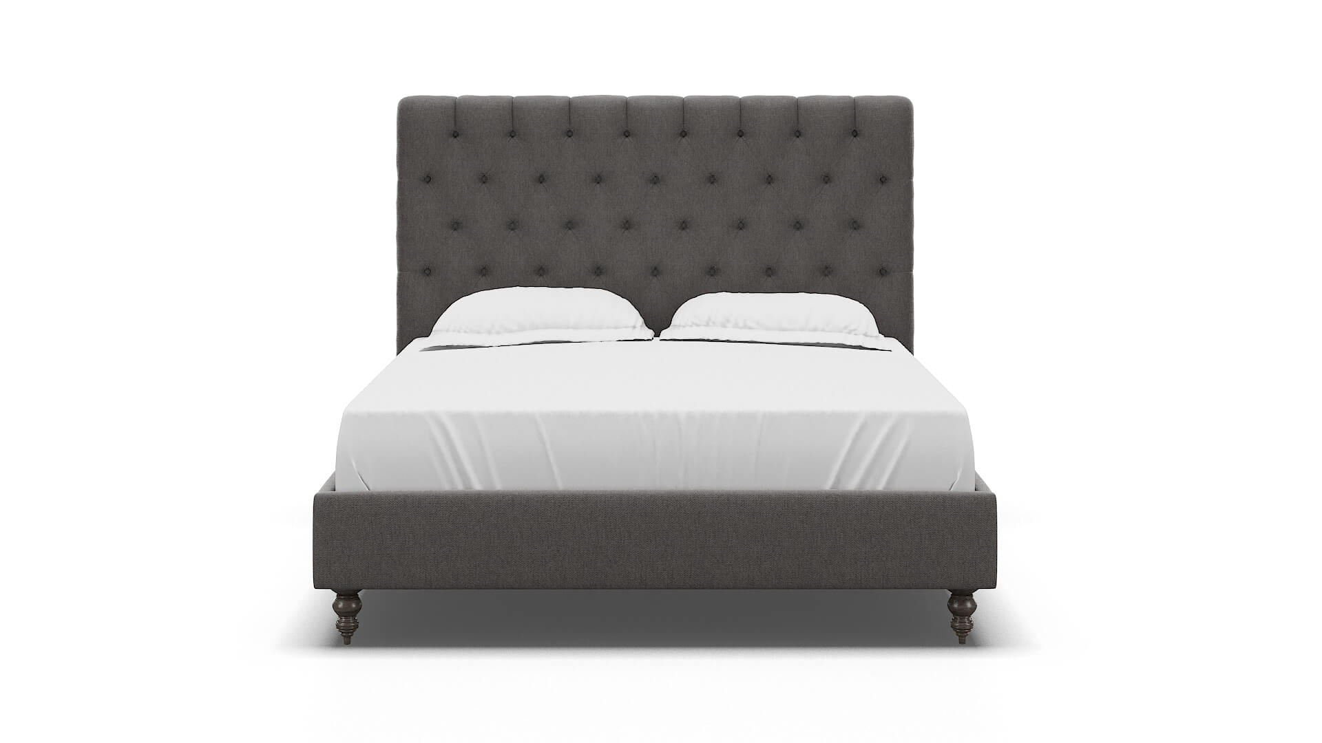 Remy Cosmo Charcoal Bed espresso legs 1