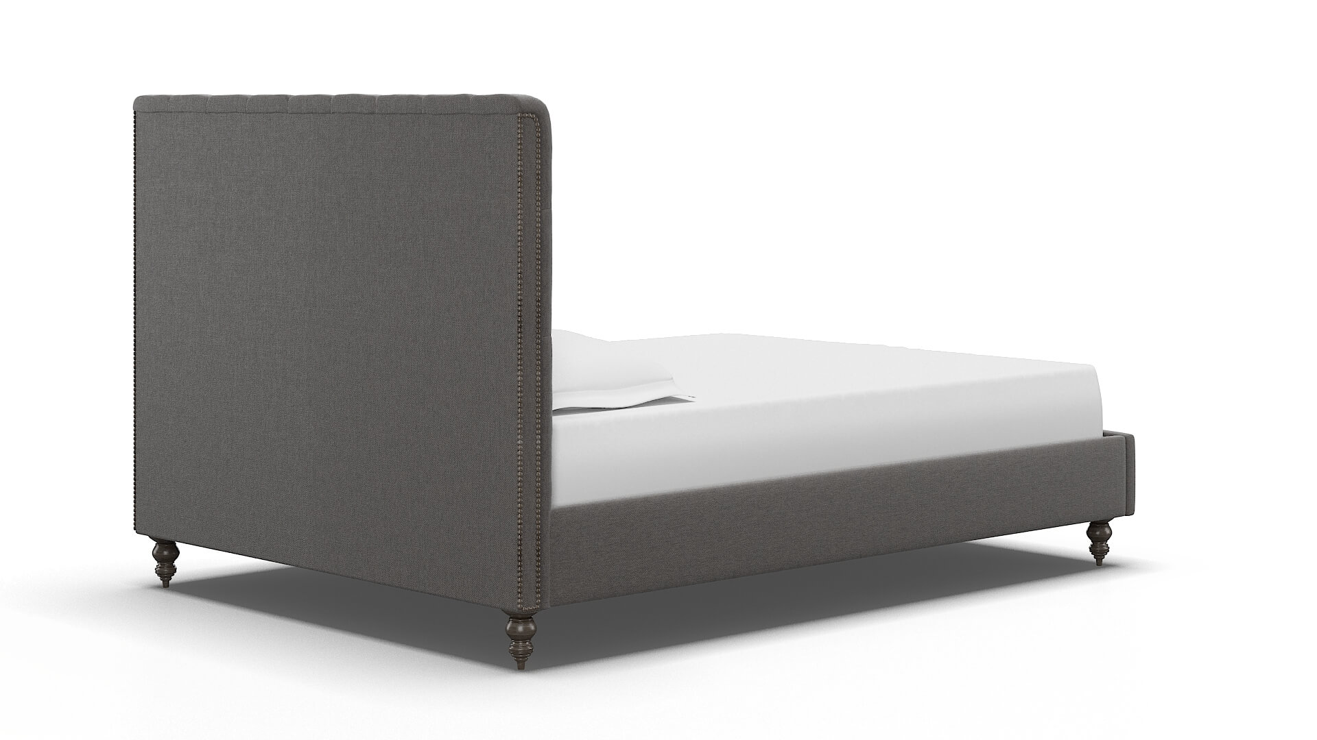 Remy Cosmo Charcoal Bed espresso legs 4