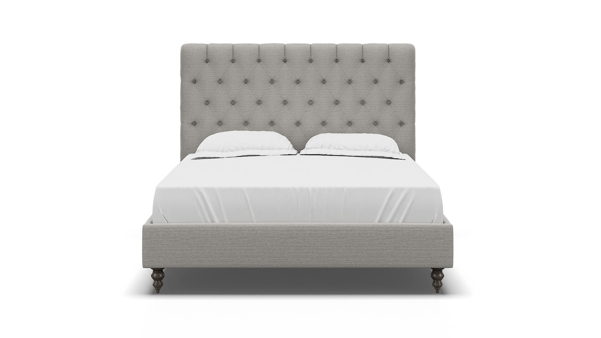 Remy Derby Grey Bed espresso legs 1