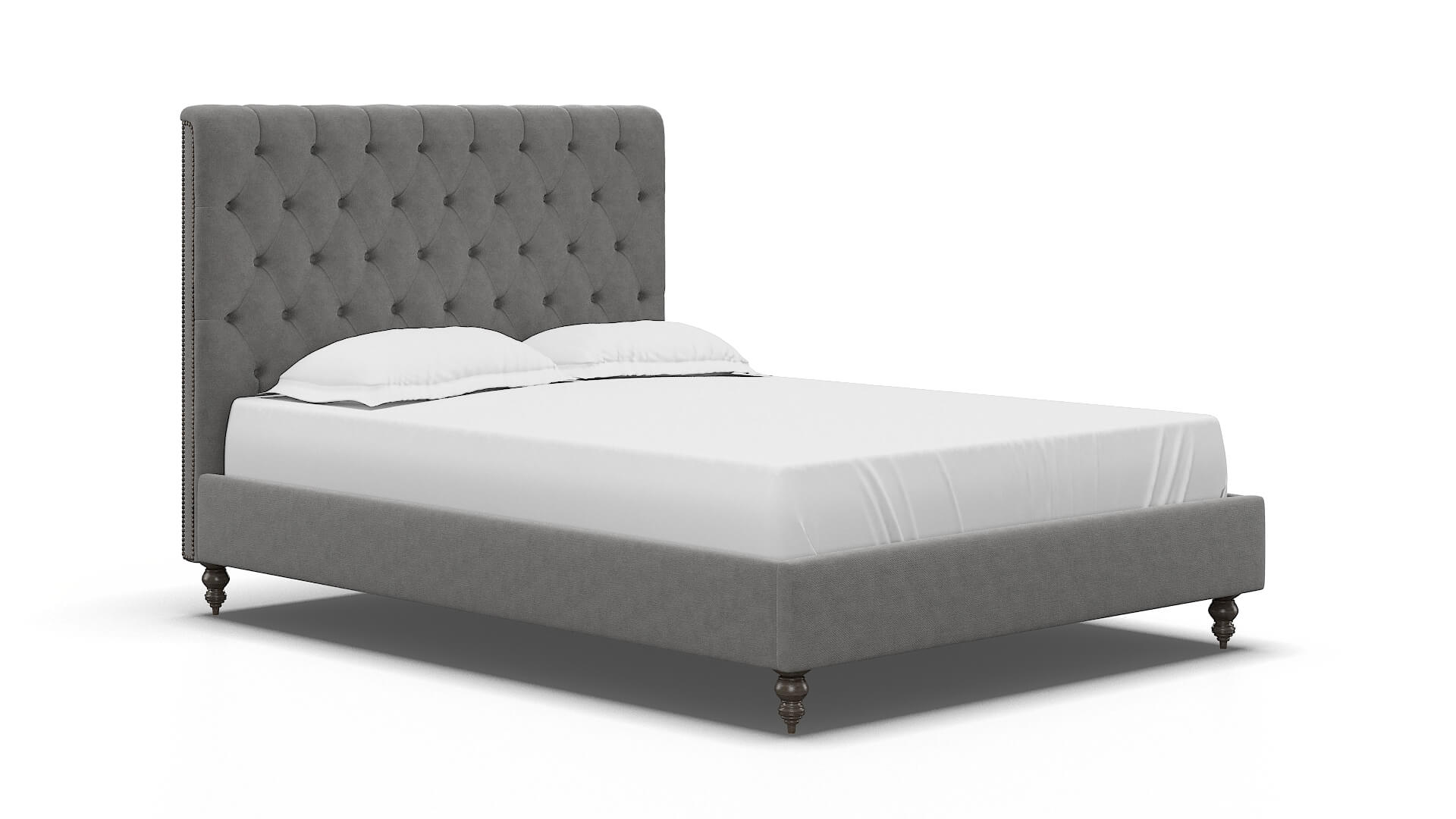 Remy Dream_d Charcoal Bed espresso legs 2