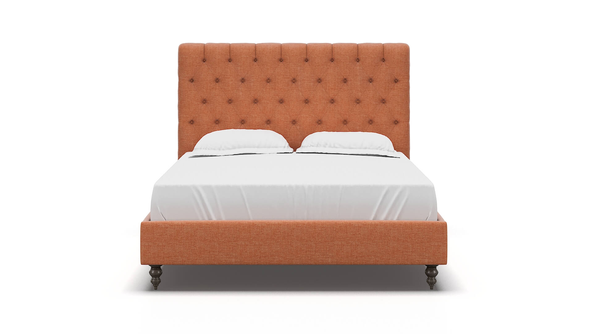 Remy Durham Tangerine Bed espresso legs 1