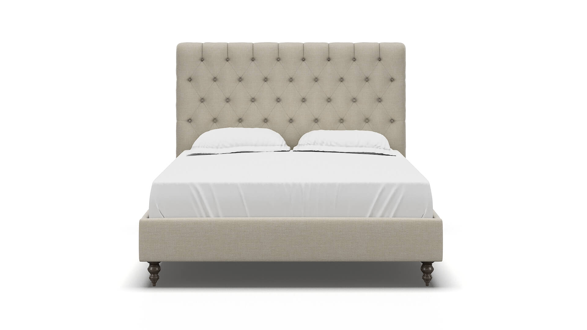 Remy Keylargo Almond Bed espresso legs 1