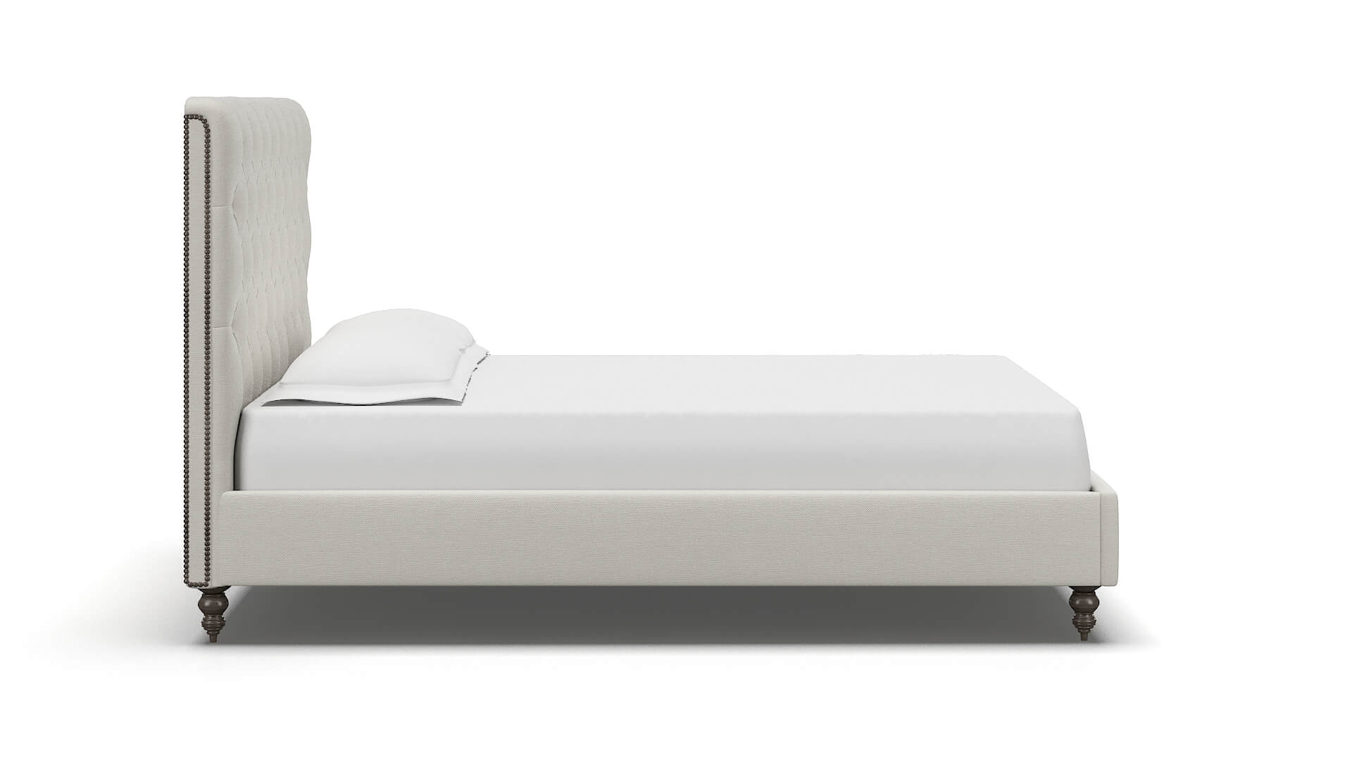 Remy Keylargo Oatmeal Bed espresso legs 3