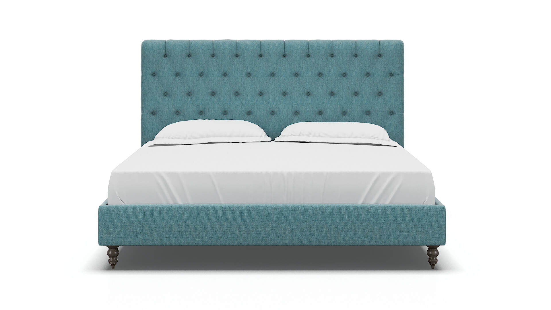 Remy Lana Peacock Bed King espresso legs 1