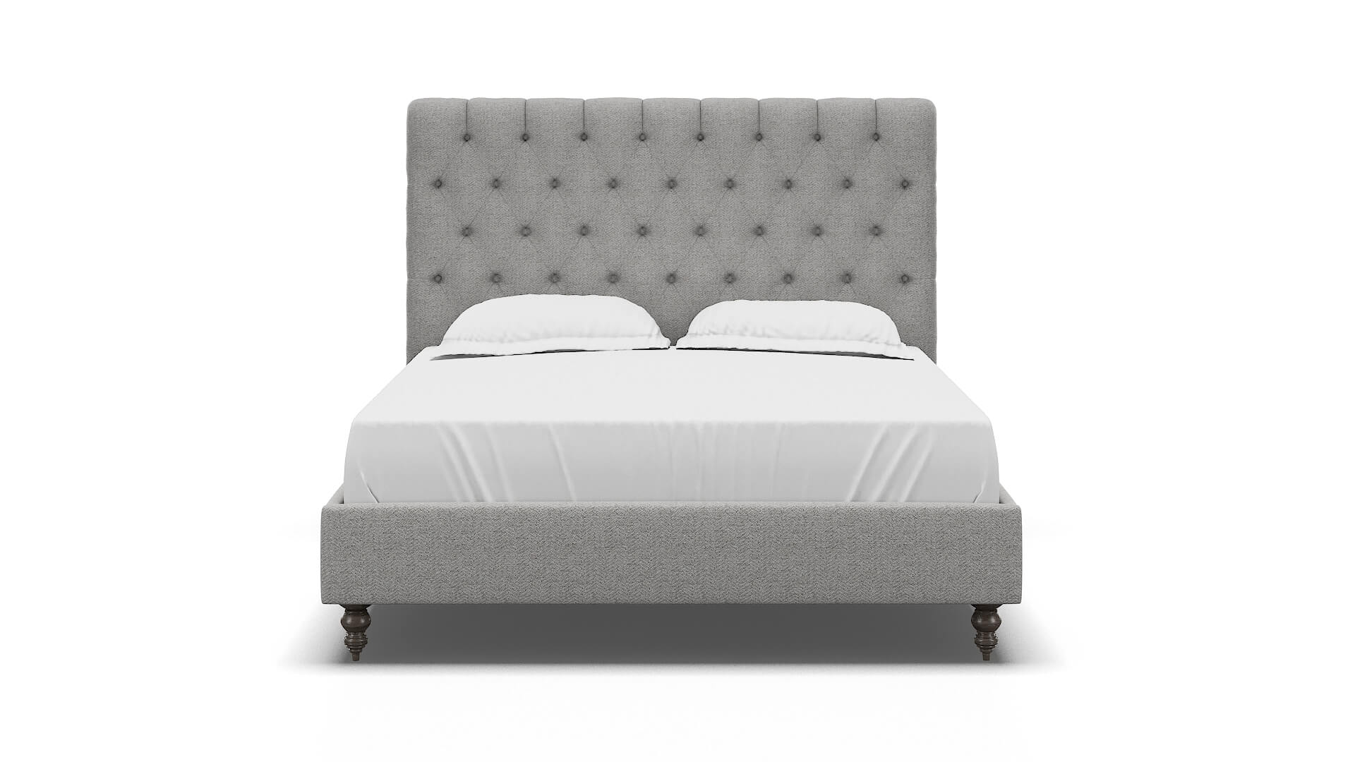 Remy Malibu Dove Bed espresso legs 1