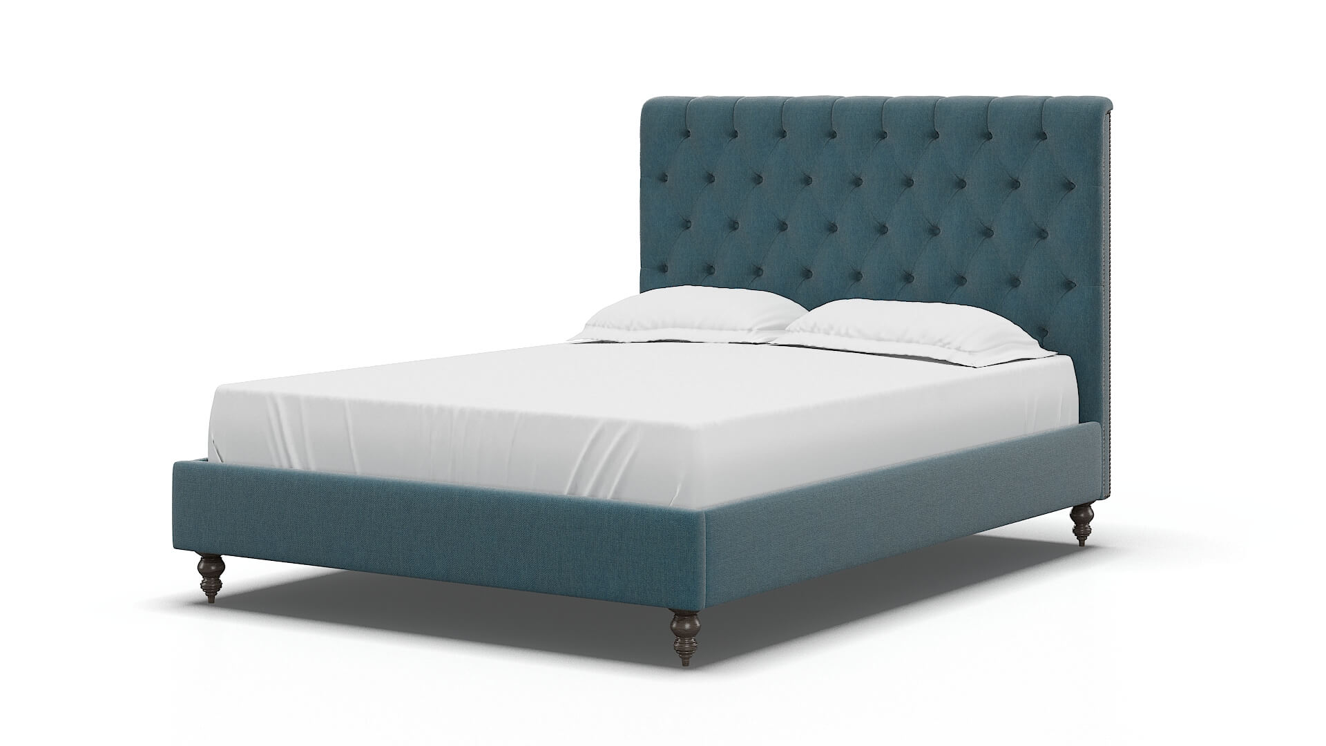 Remy Merit Peacock Bed espresso legs 5