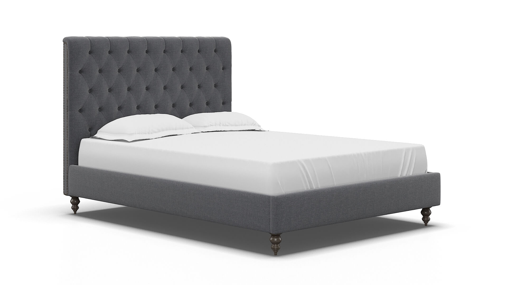 Remy Notion Graphite Bed espresso legs 2