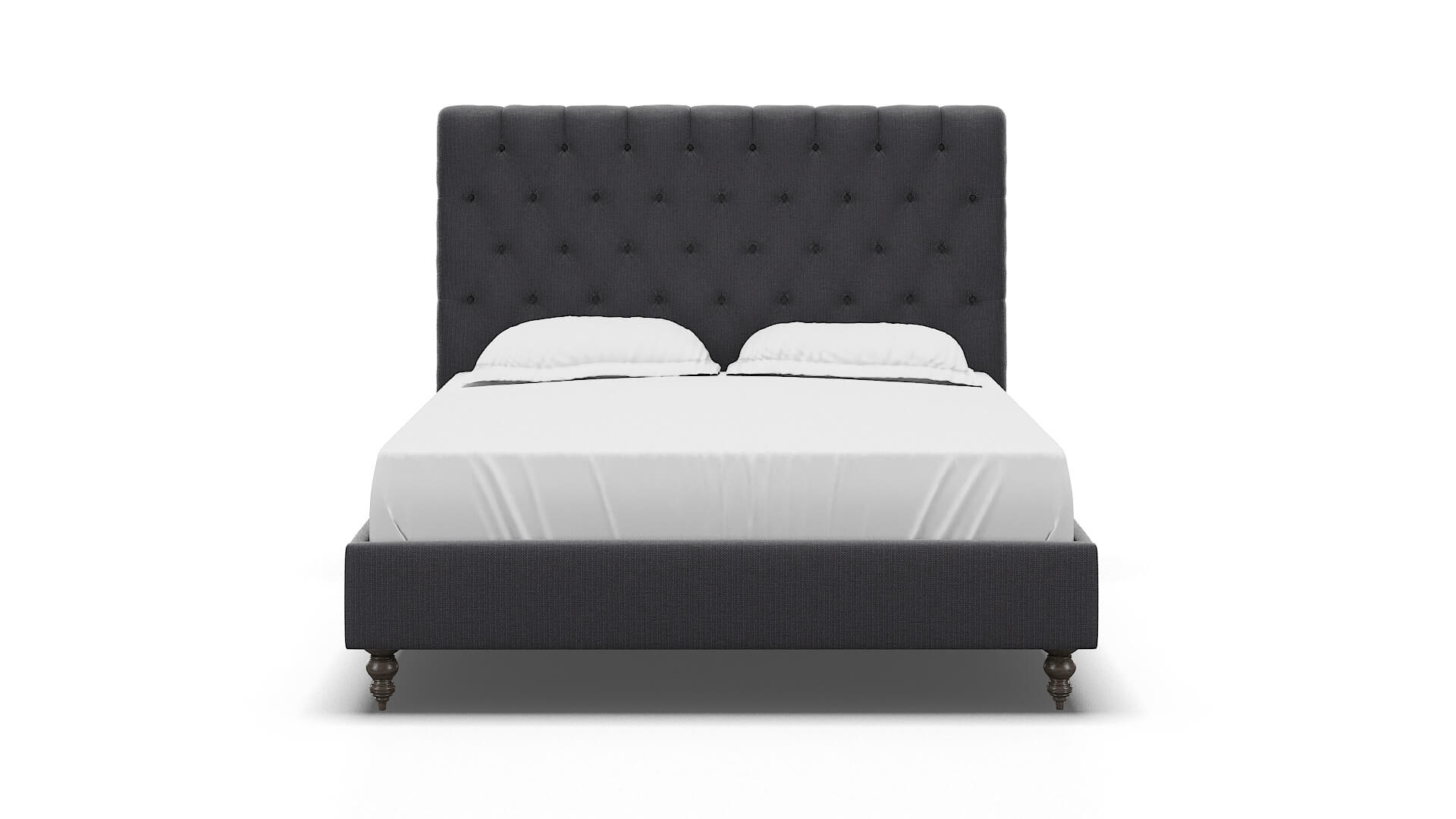 Remy Parker Charcoal Bed espresso legs 1