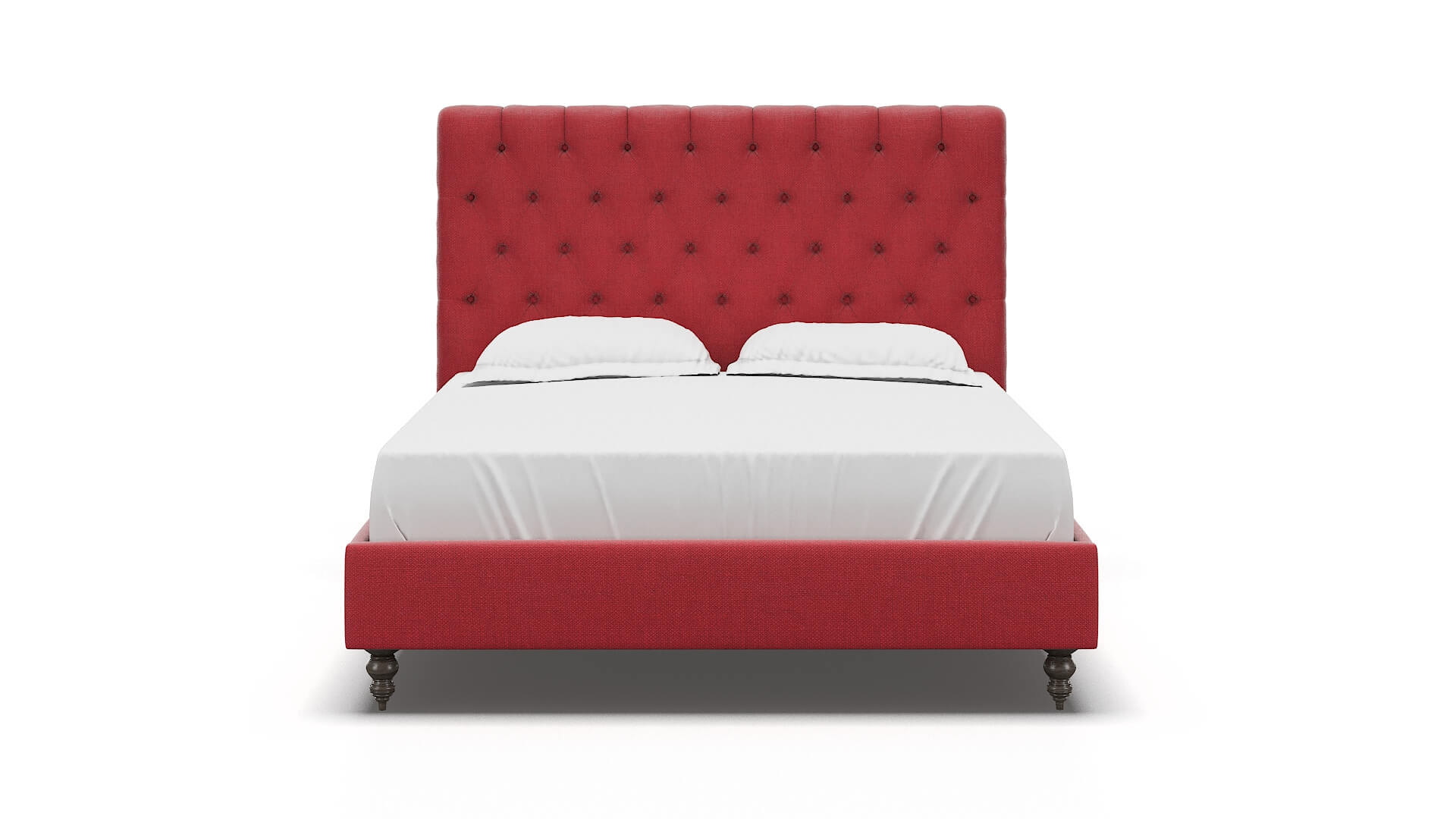 Remy Pauline Ruby Bed espresso legs 1