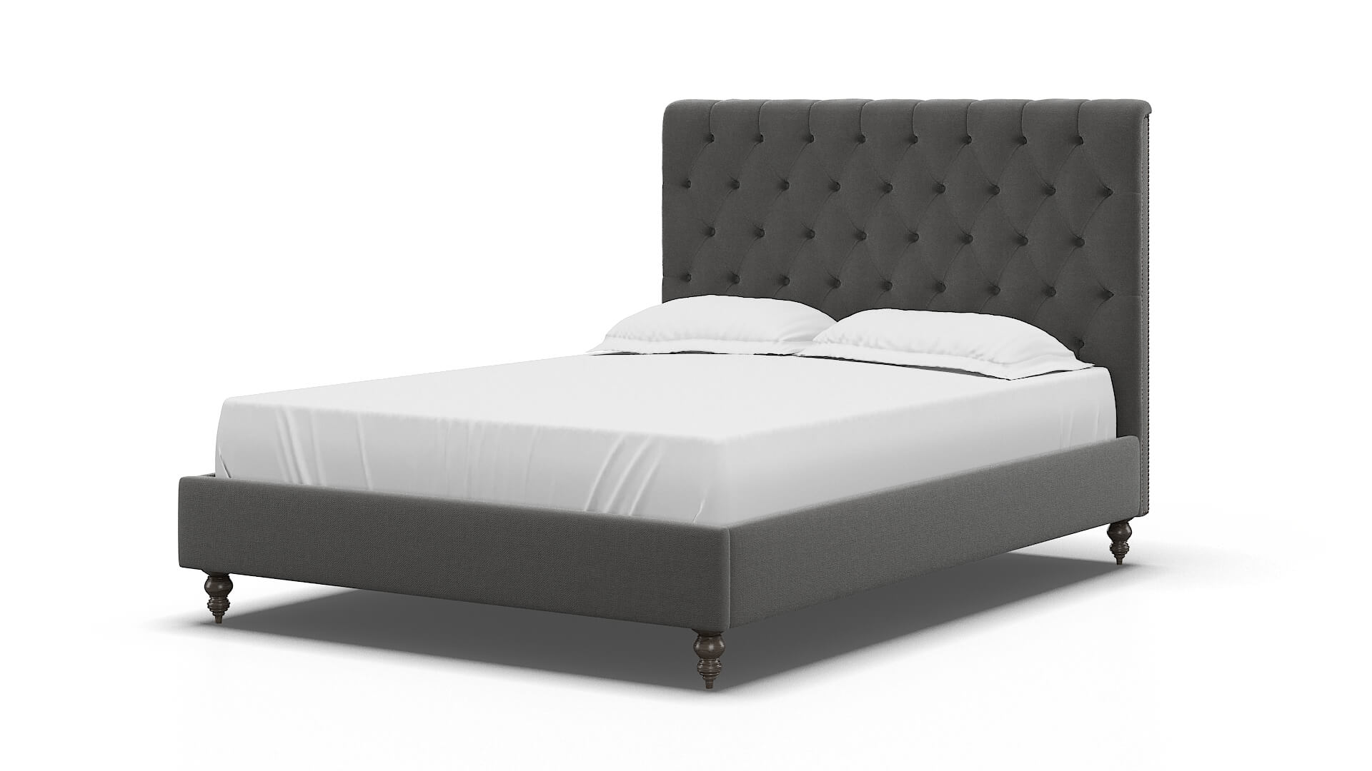 Remy Rocket Charcoal Bed espresso legs 5